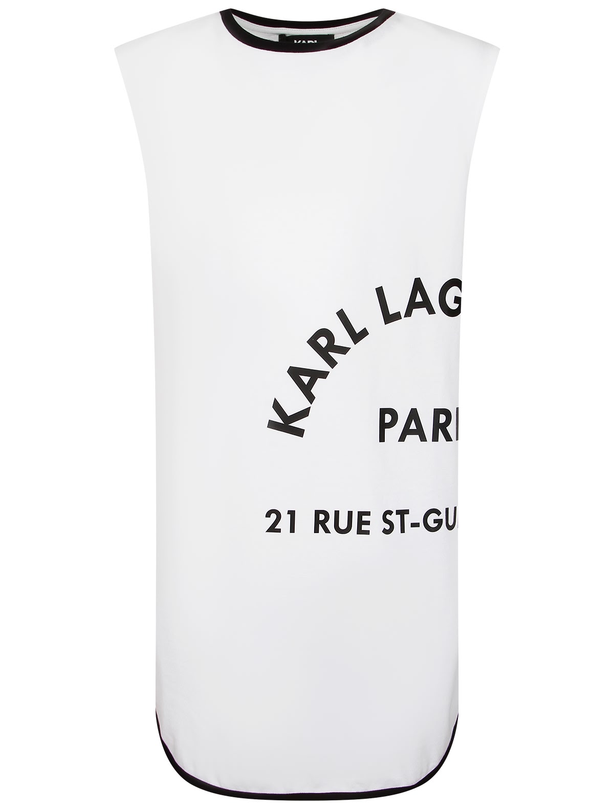 Белое платье без рукавов