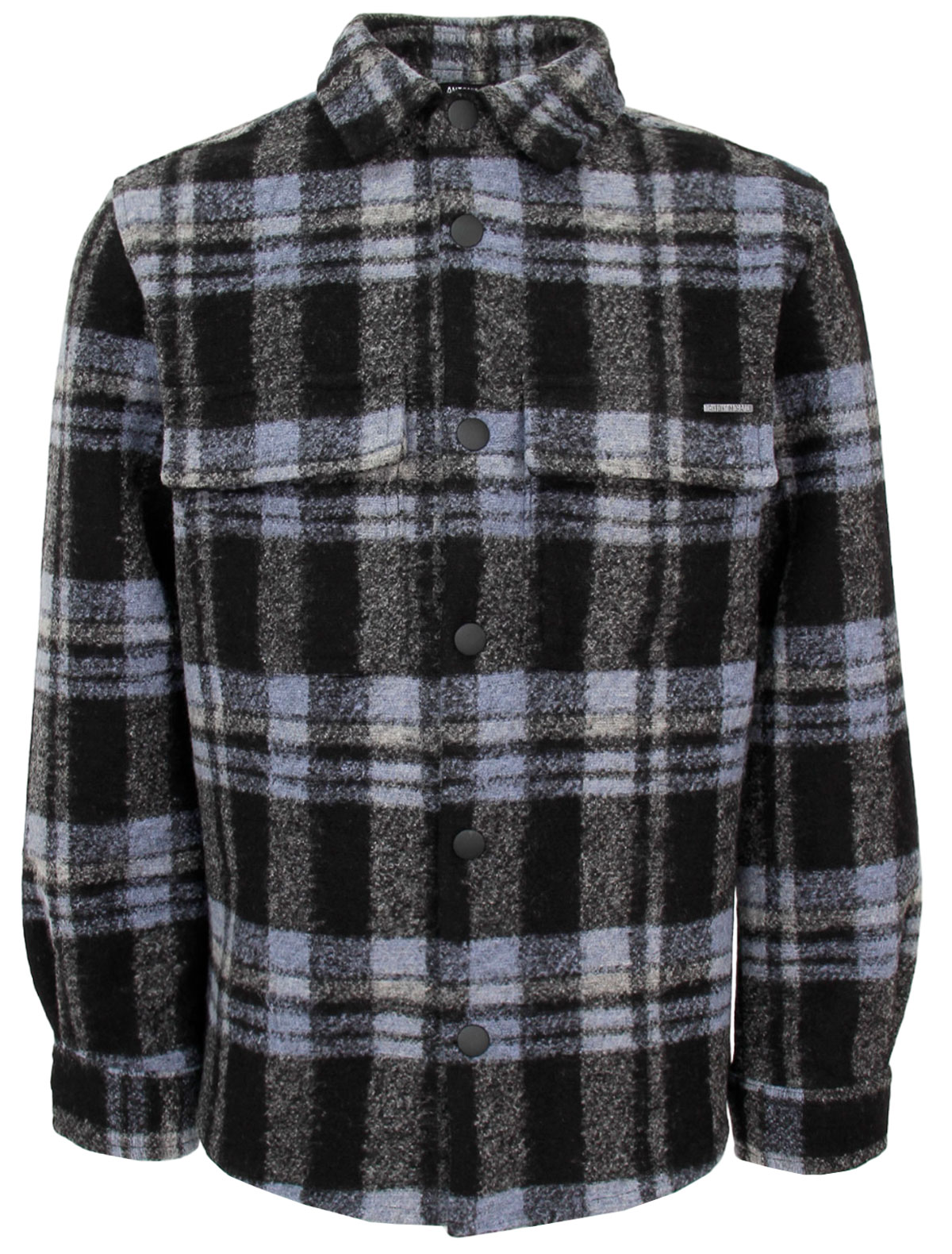 Рубашка в клетку с добавлением шерсти