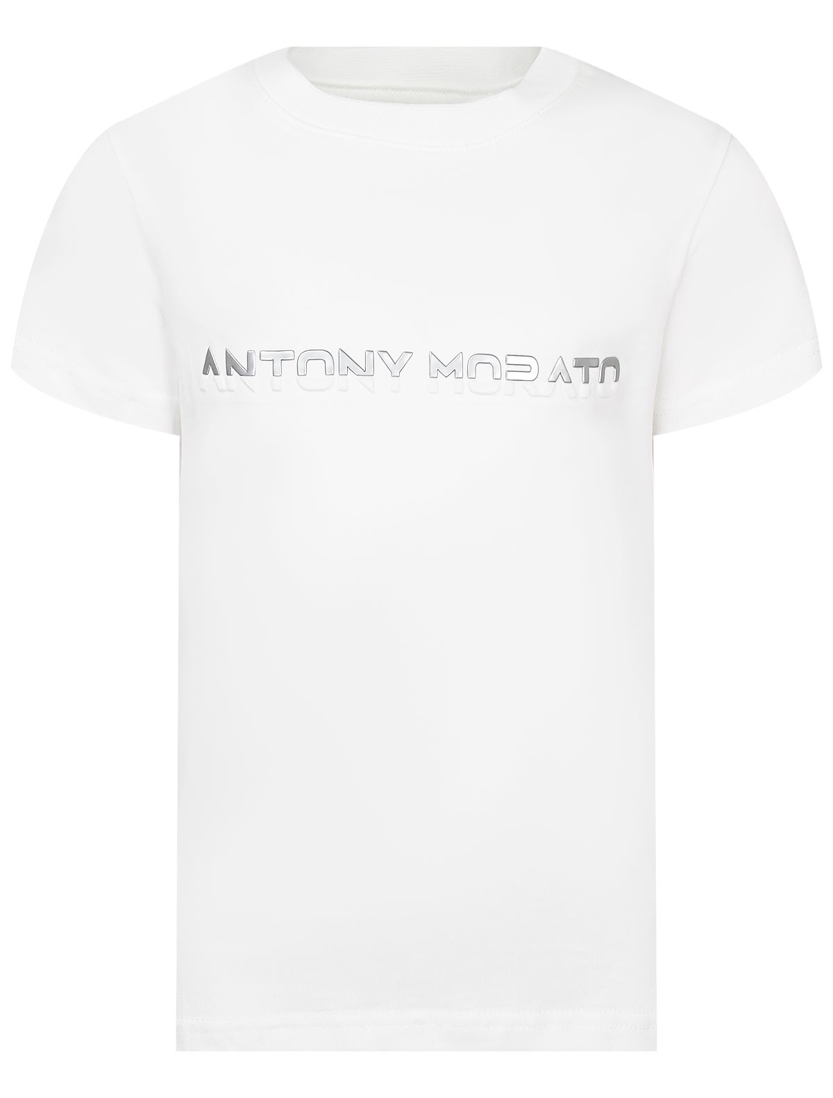 Белая футболка с логотипом