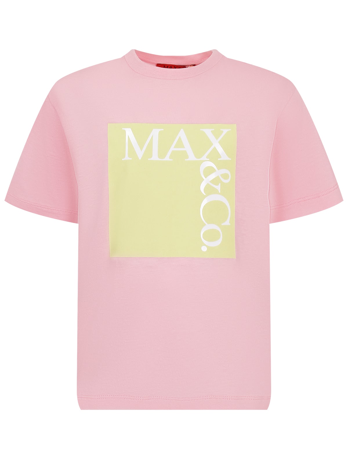 Розовая футболка с лого