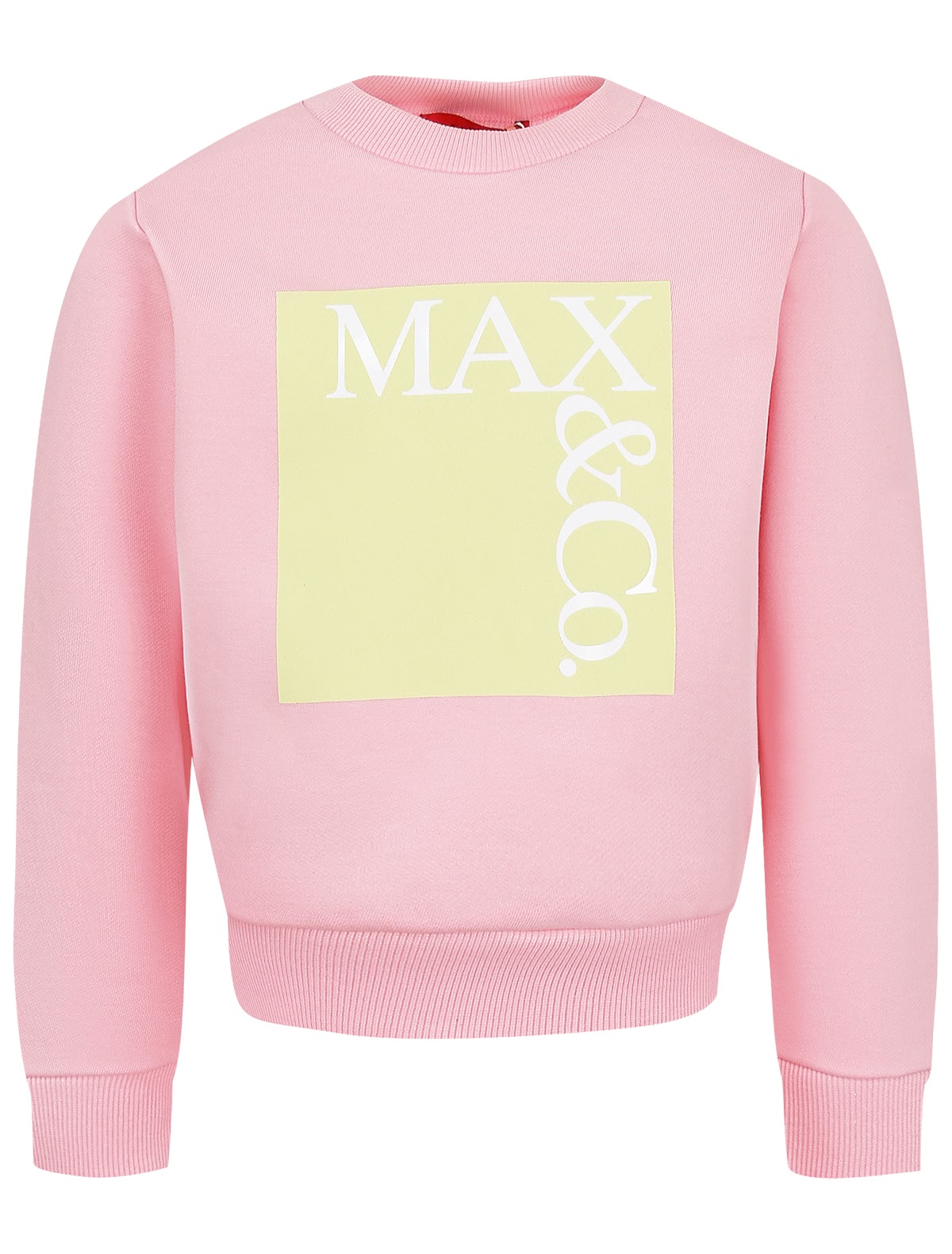 Розовый свитшот с принтом логотипа