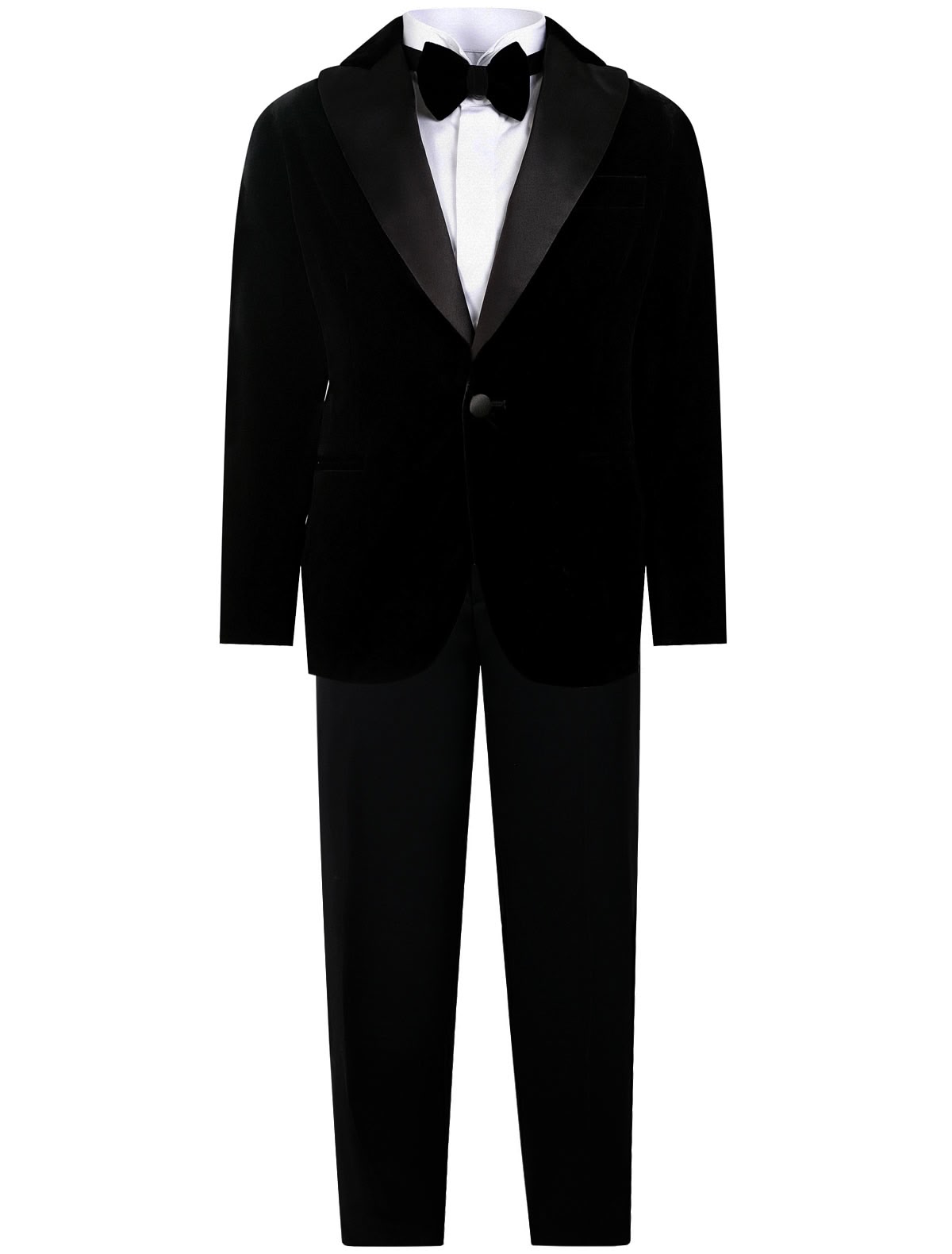 Черный классический костюм из 4 изделий