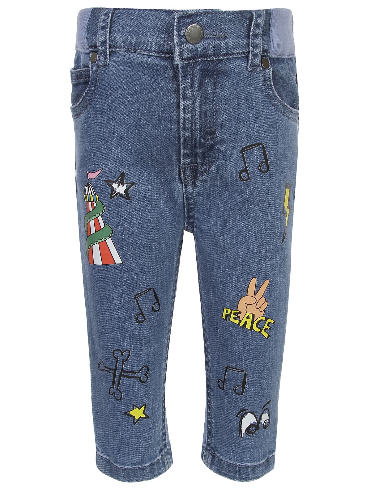 Джинсы с рисунками