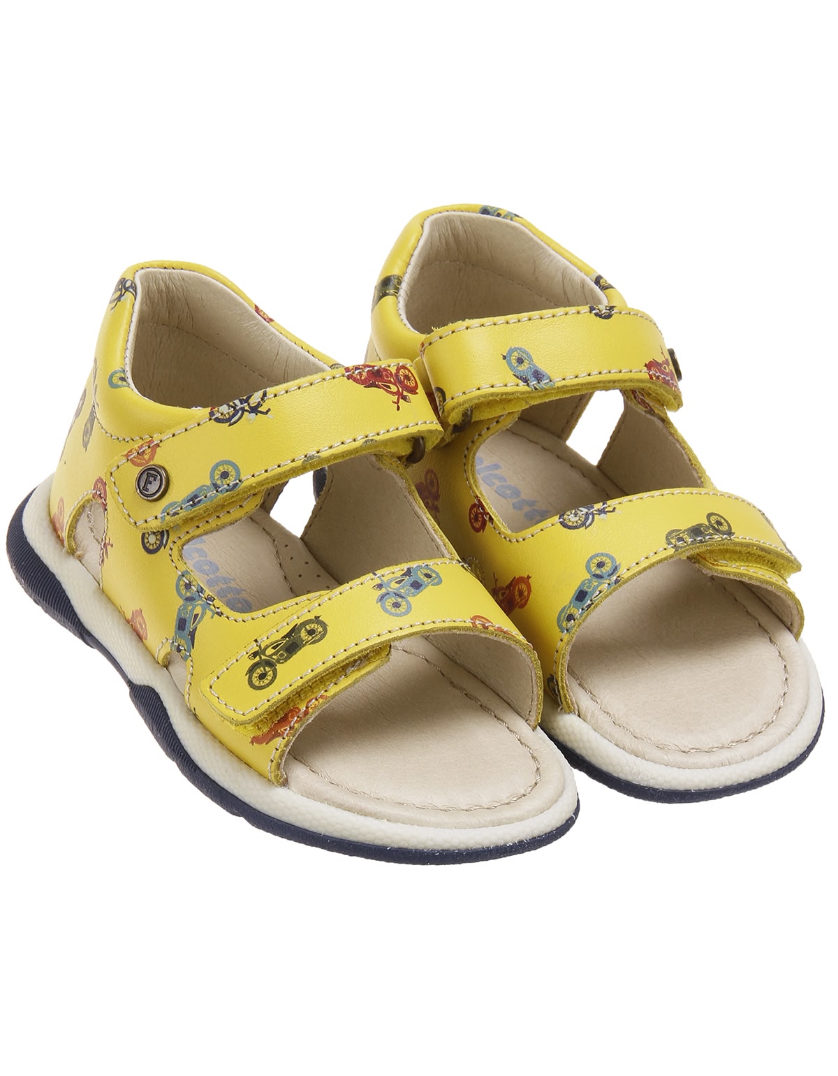 Сандалии с принтом мотоциклы