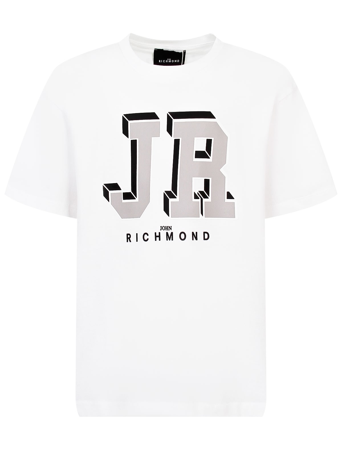 Белая футболка с логотипом