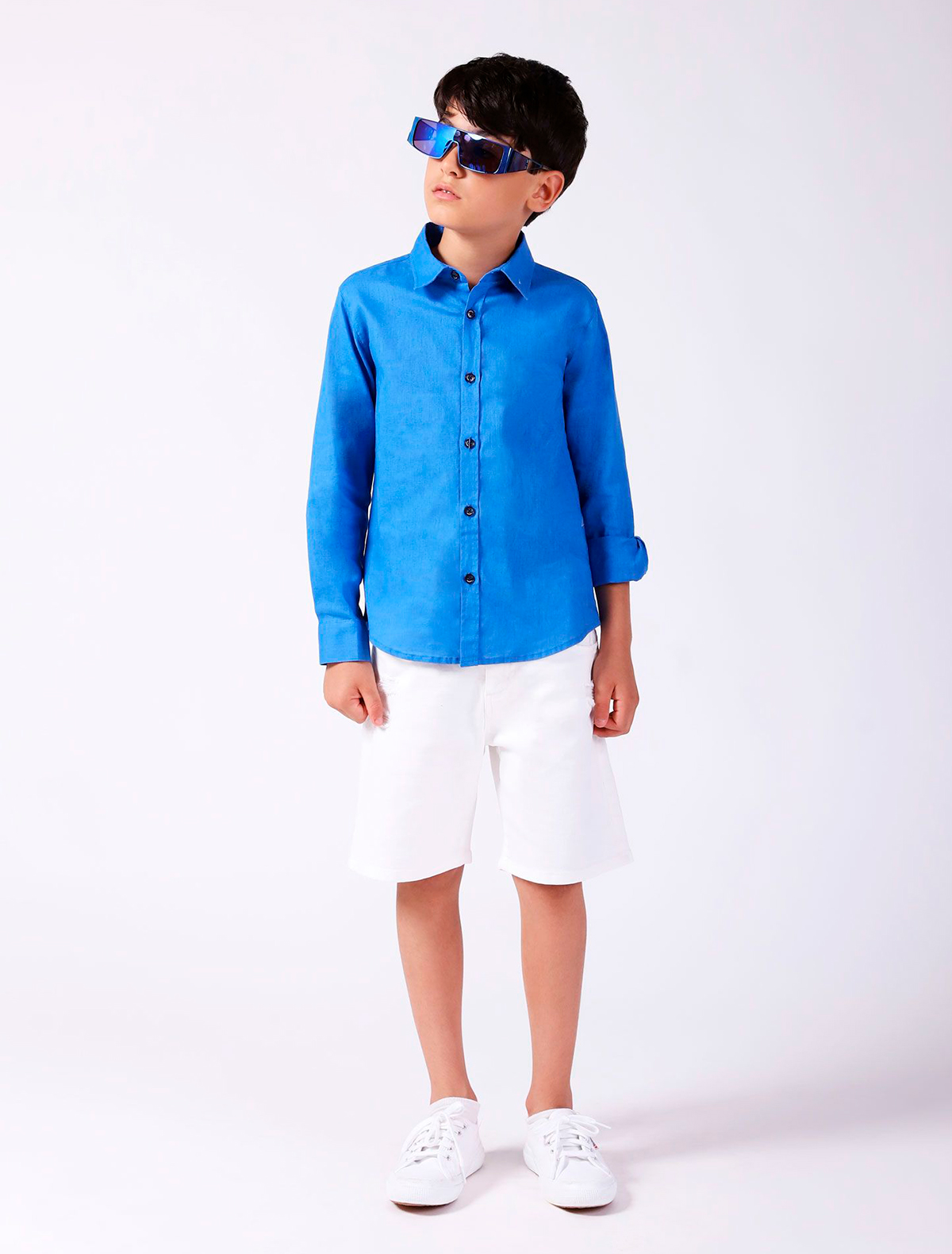 Рубашка Imperial Kids 2654655, цвет синий, размер 6 1014519412468 - фото 2
