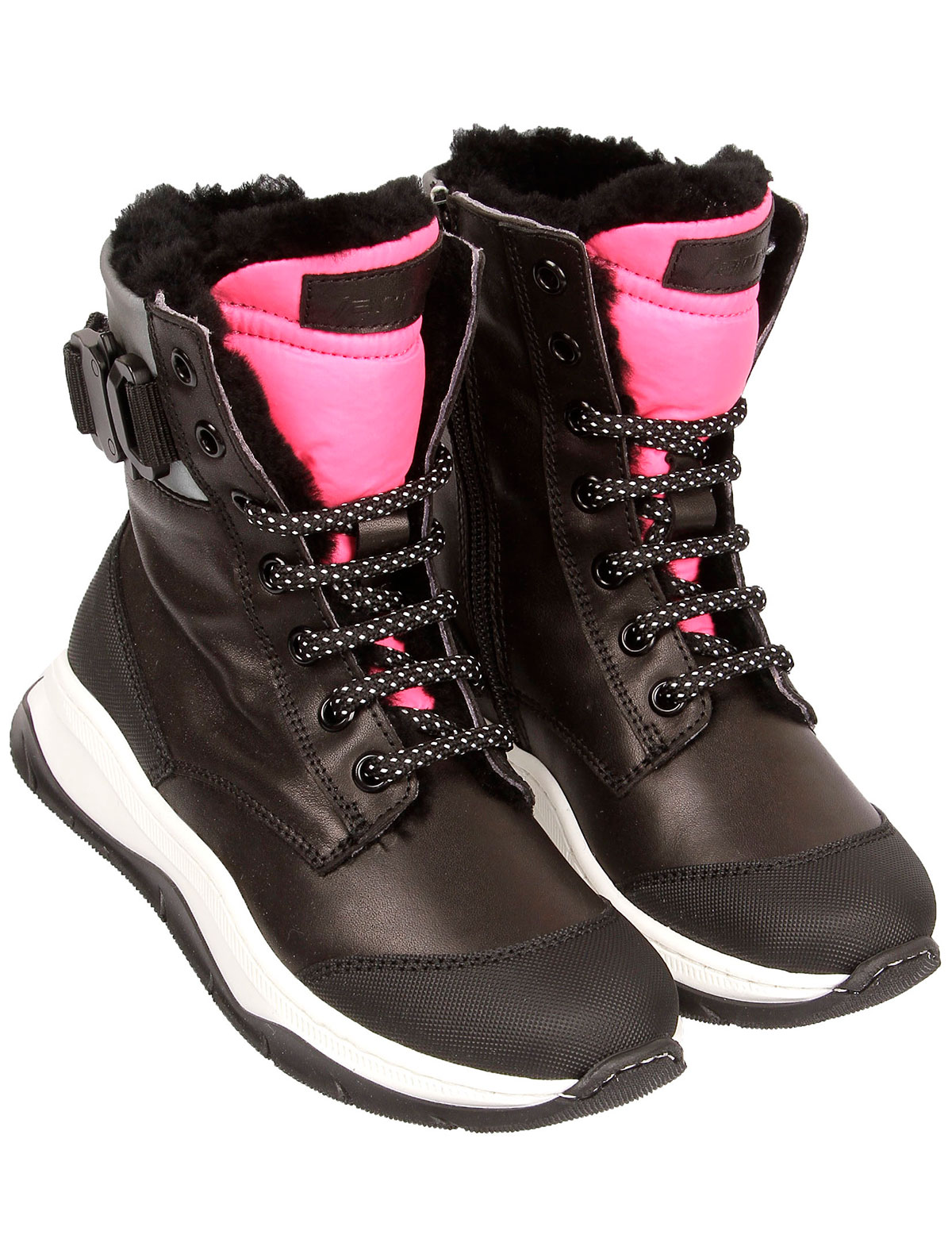 высокие Кеды с подкладкой из натурального меха