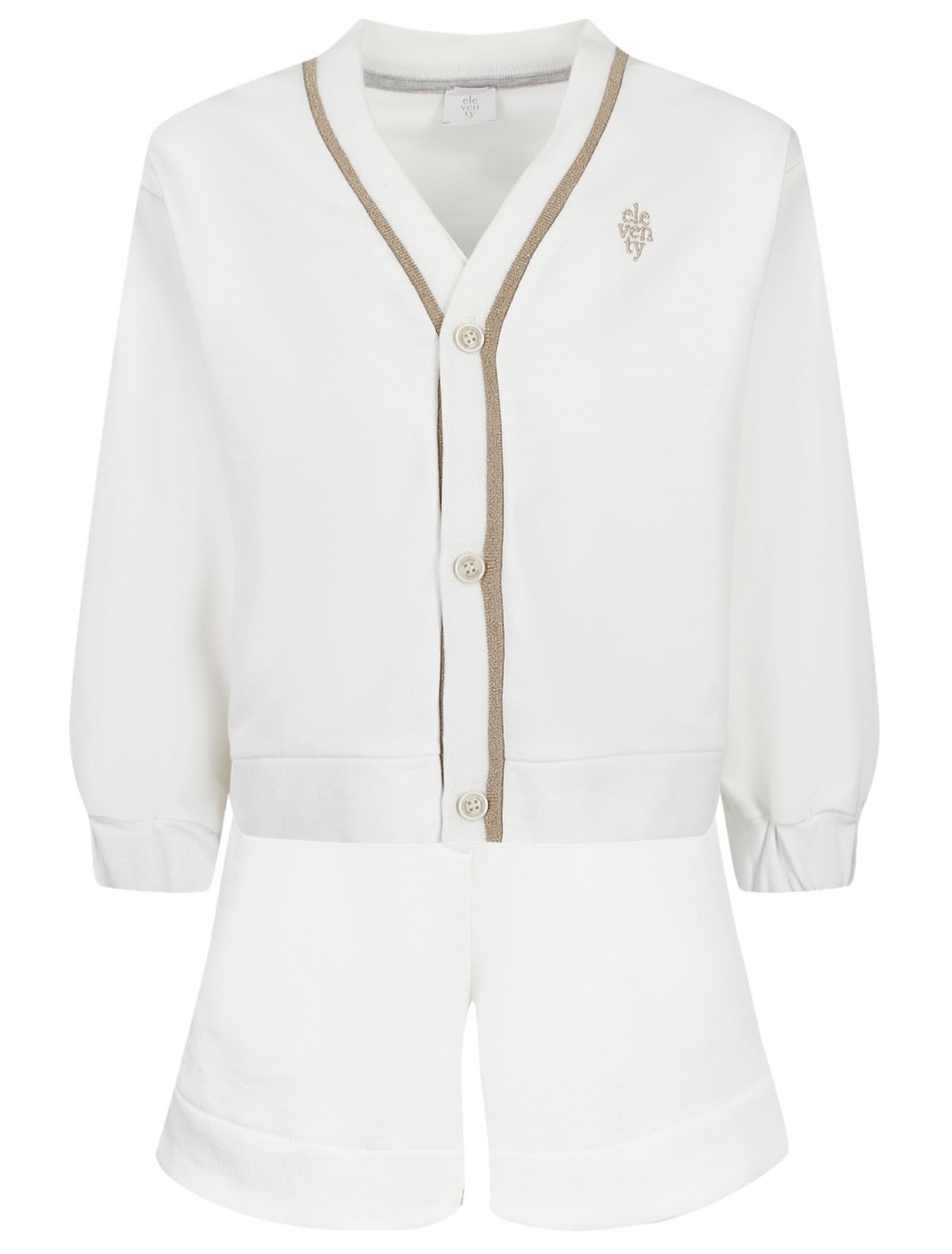 Комплект из кардигана и шорт