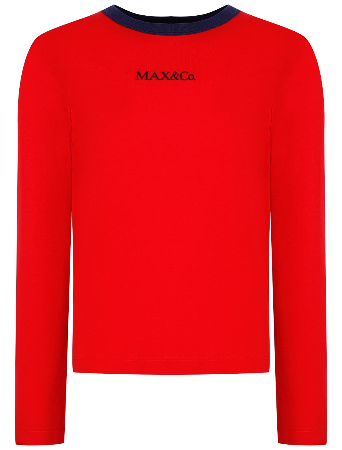 Лонгслив ярко-красного цвета