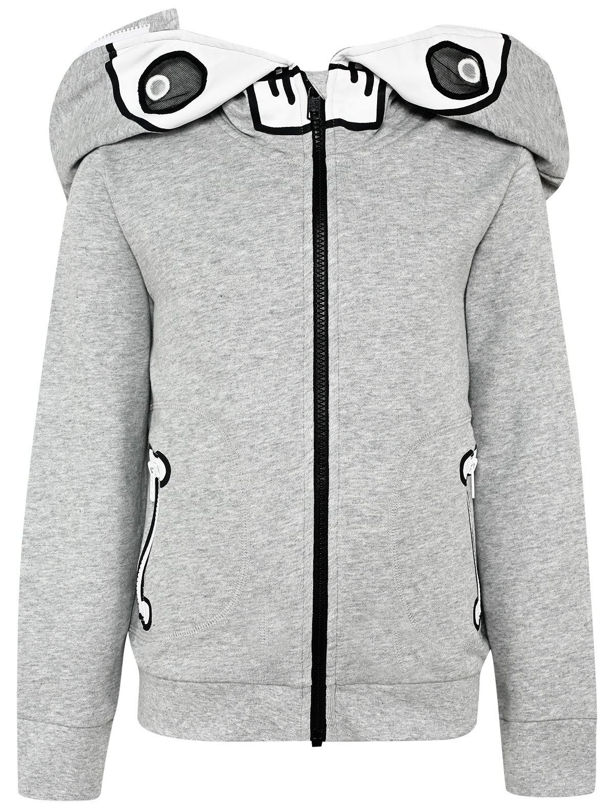 Толстовка с черепом на капюшоне