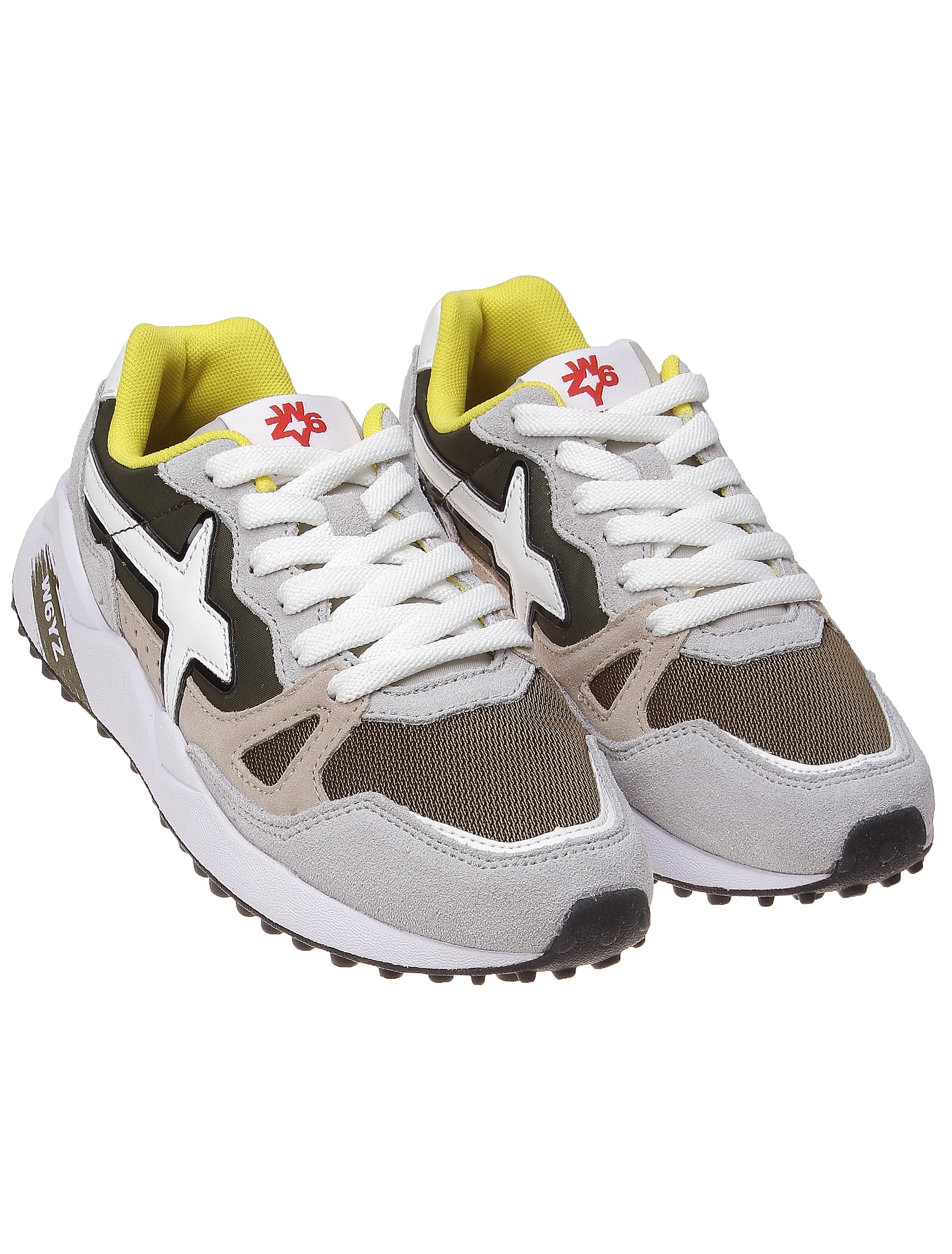 Бежево-серые кроссовки