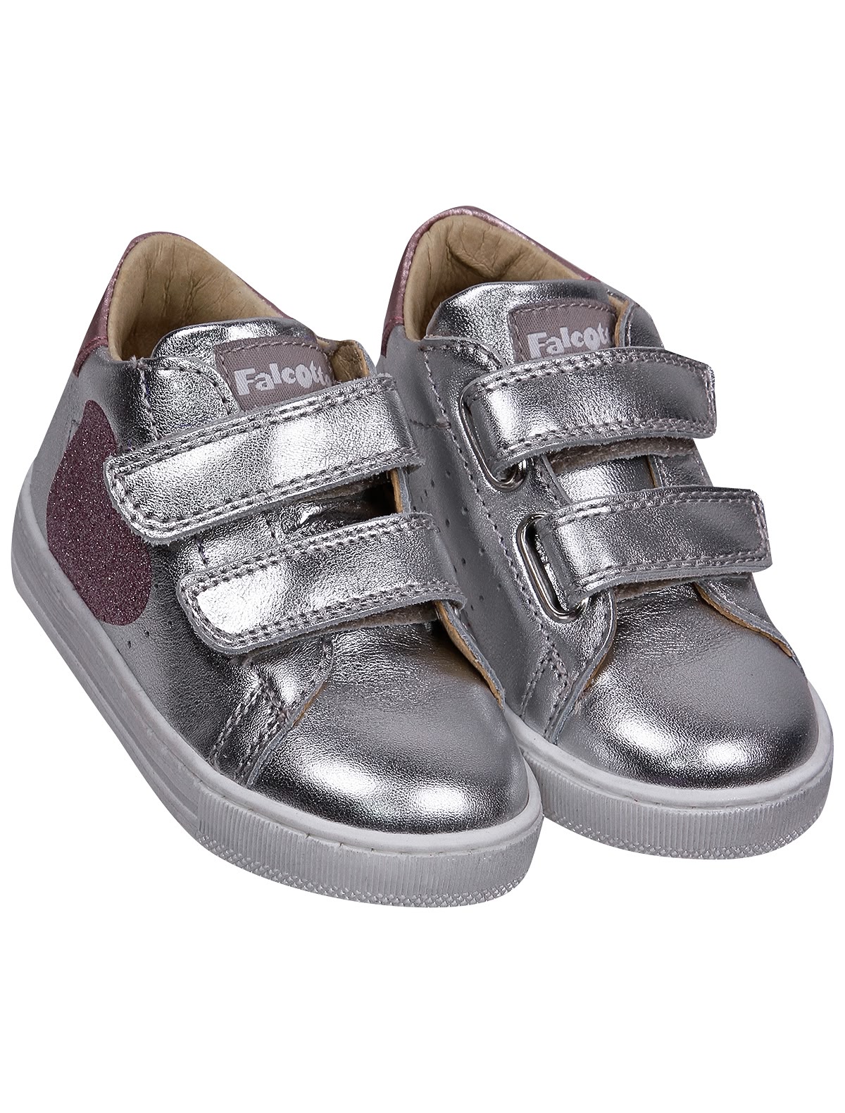 Серебрянные Кеды из натуральной кожи с перфорацией