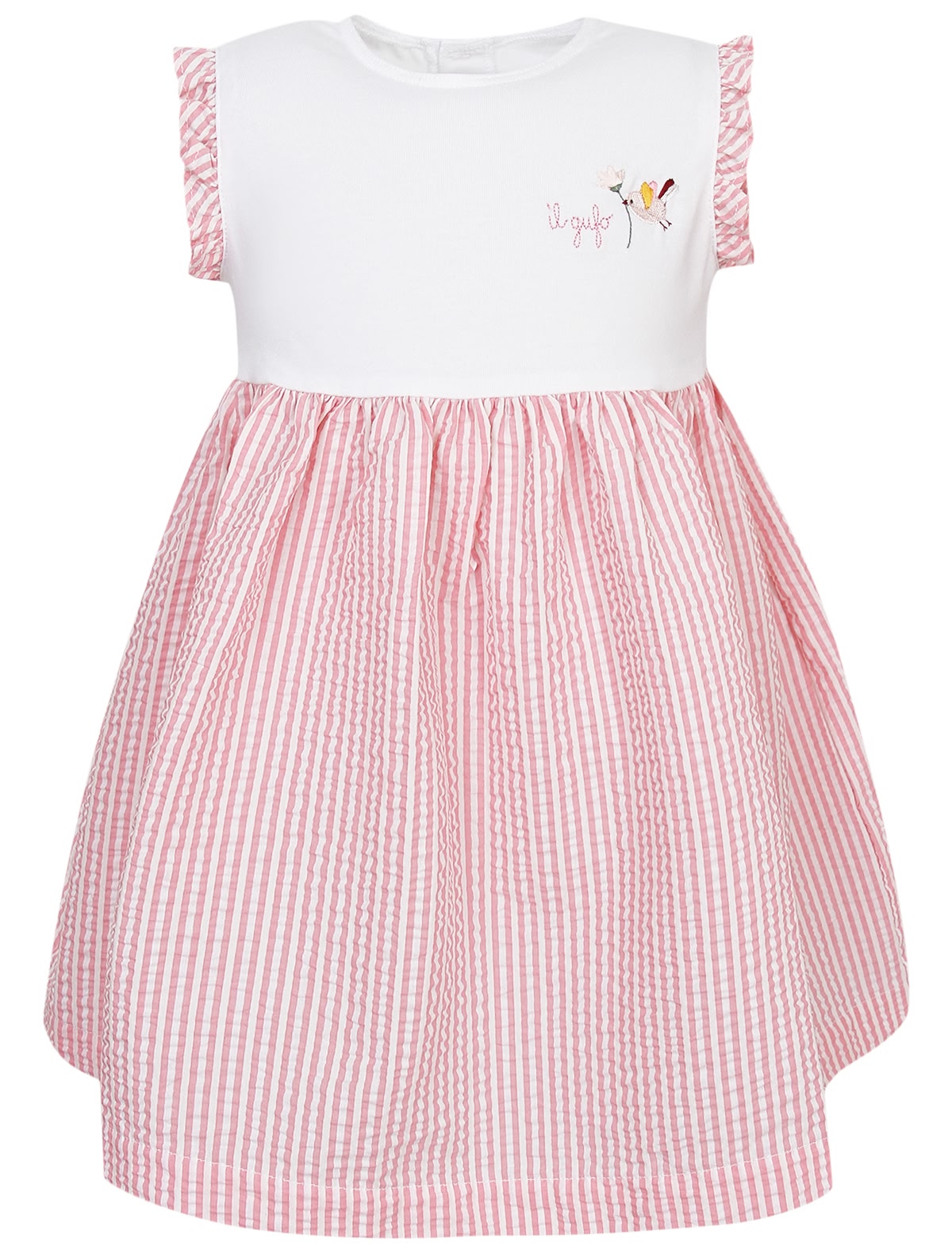 Платье с рукавами-оборками