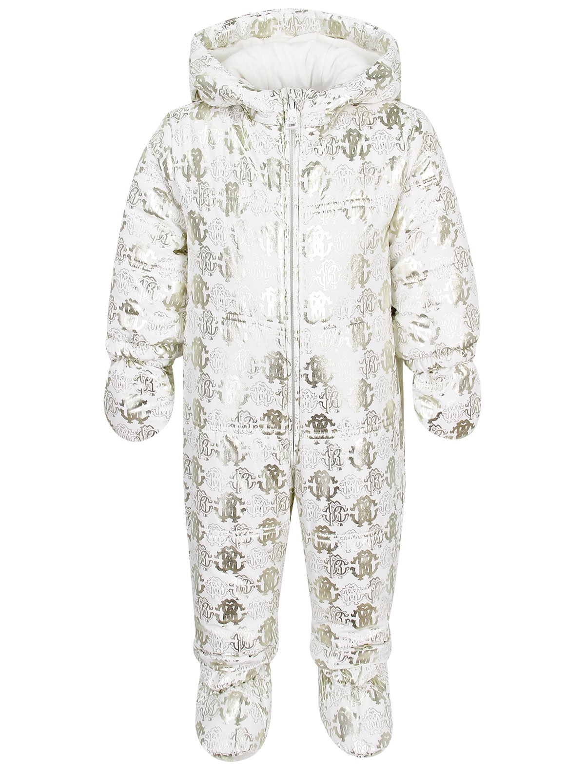 Комбинезон утепленный с золотым принтом