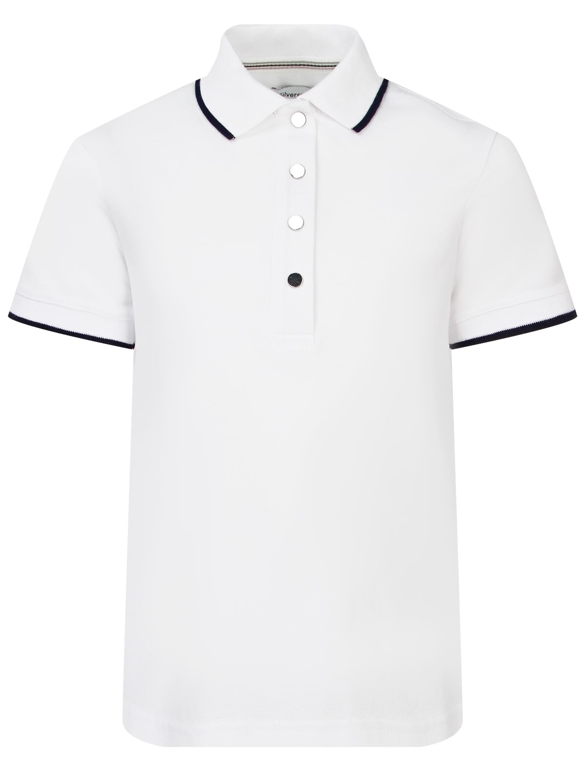 Белое поло из хлопка