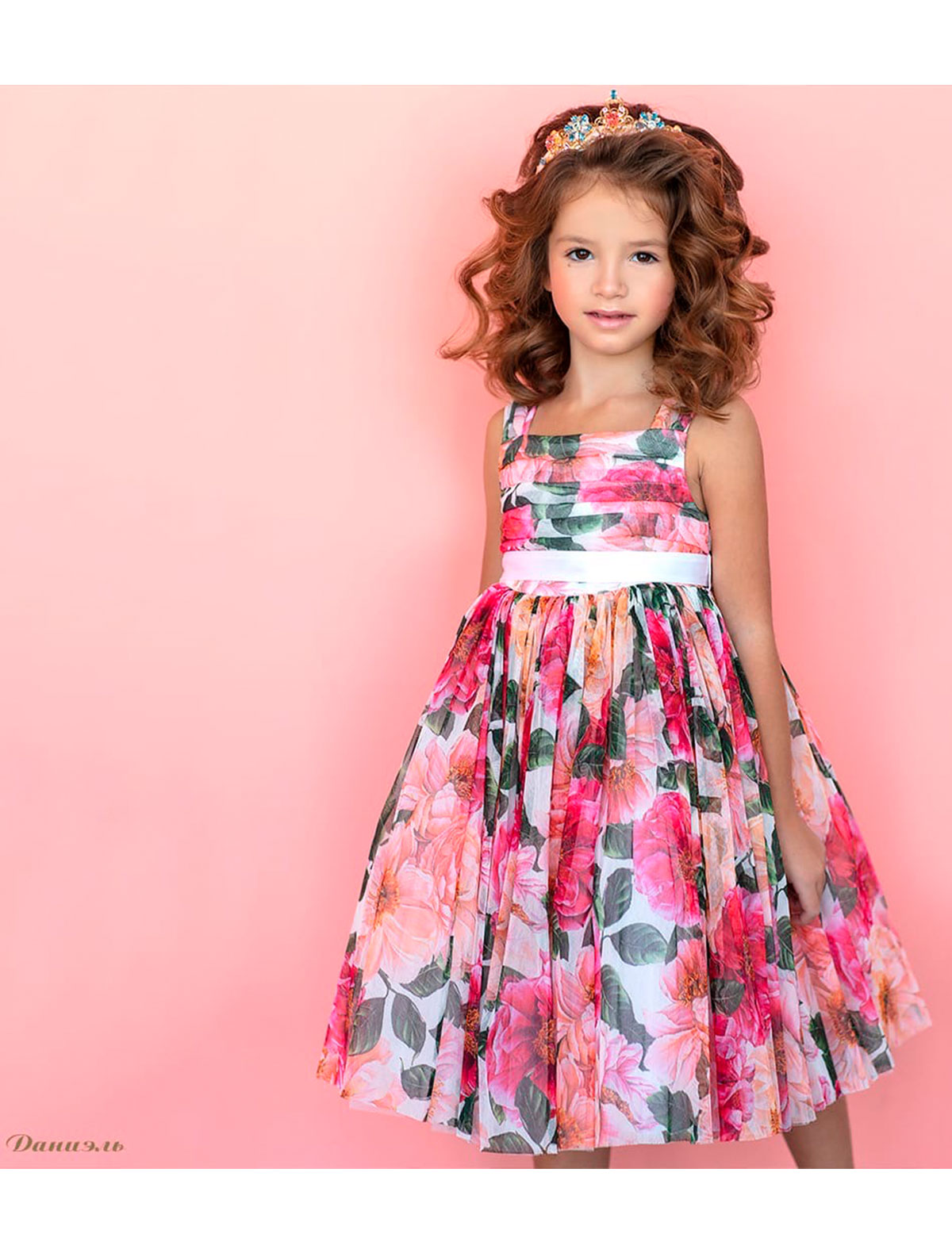 Платье Dolce & Gabbana 2282556, цвет розовый, размер 4 1054509175287 - фото 2