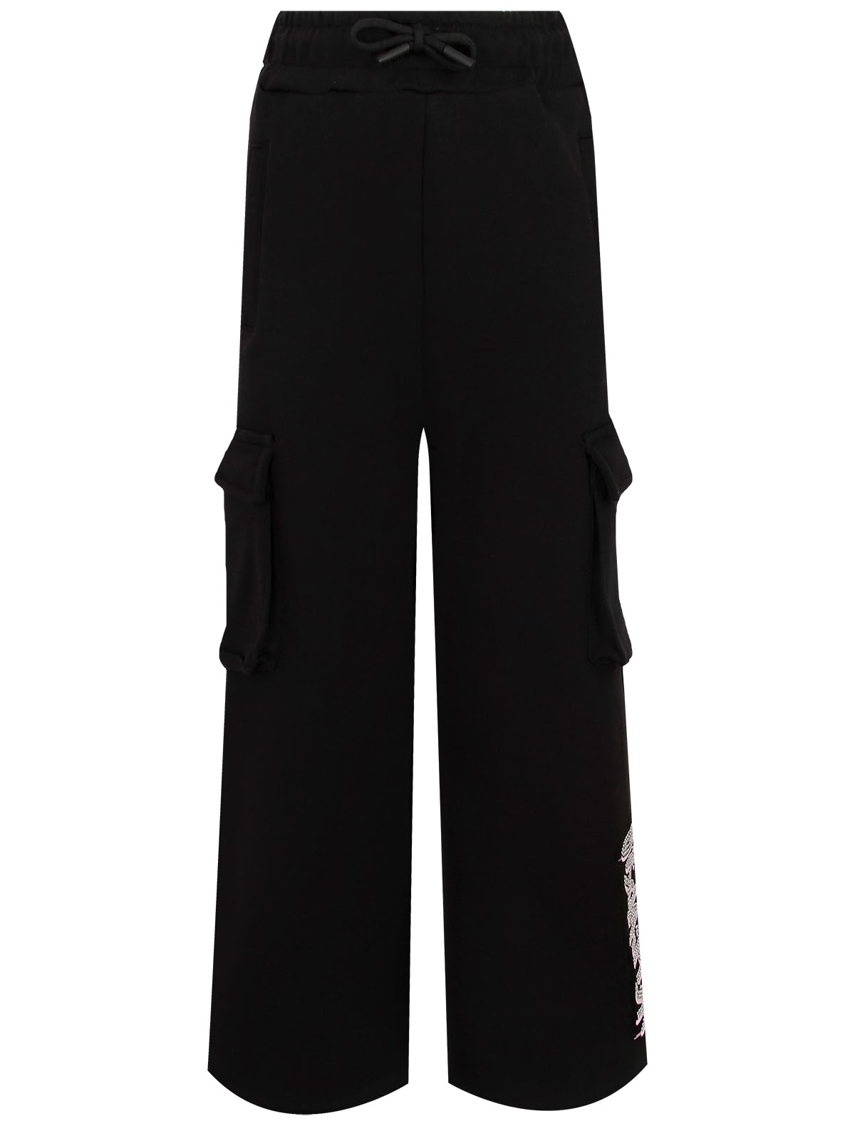 Спортивные брюки карго чёрного цвета