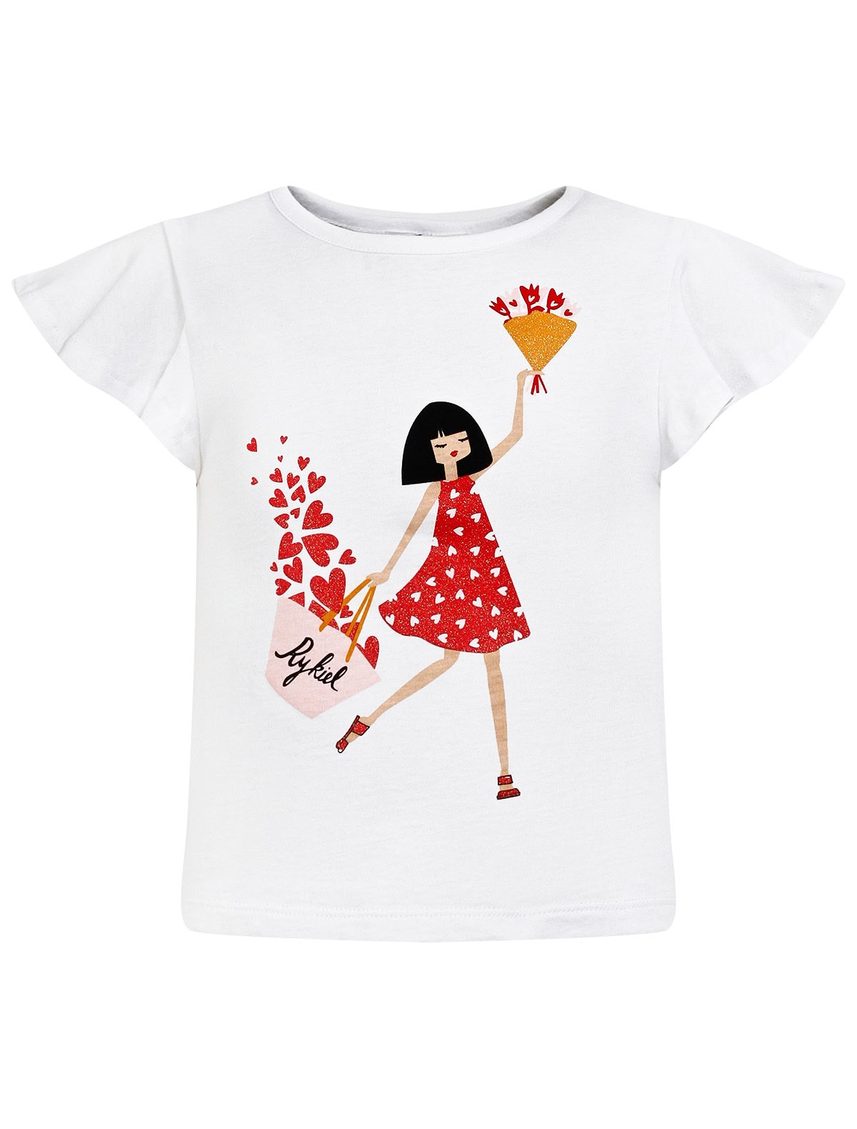 Футболка с рукавами-оборками