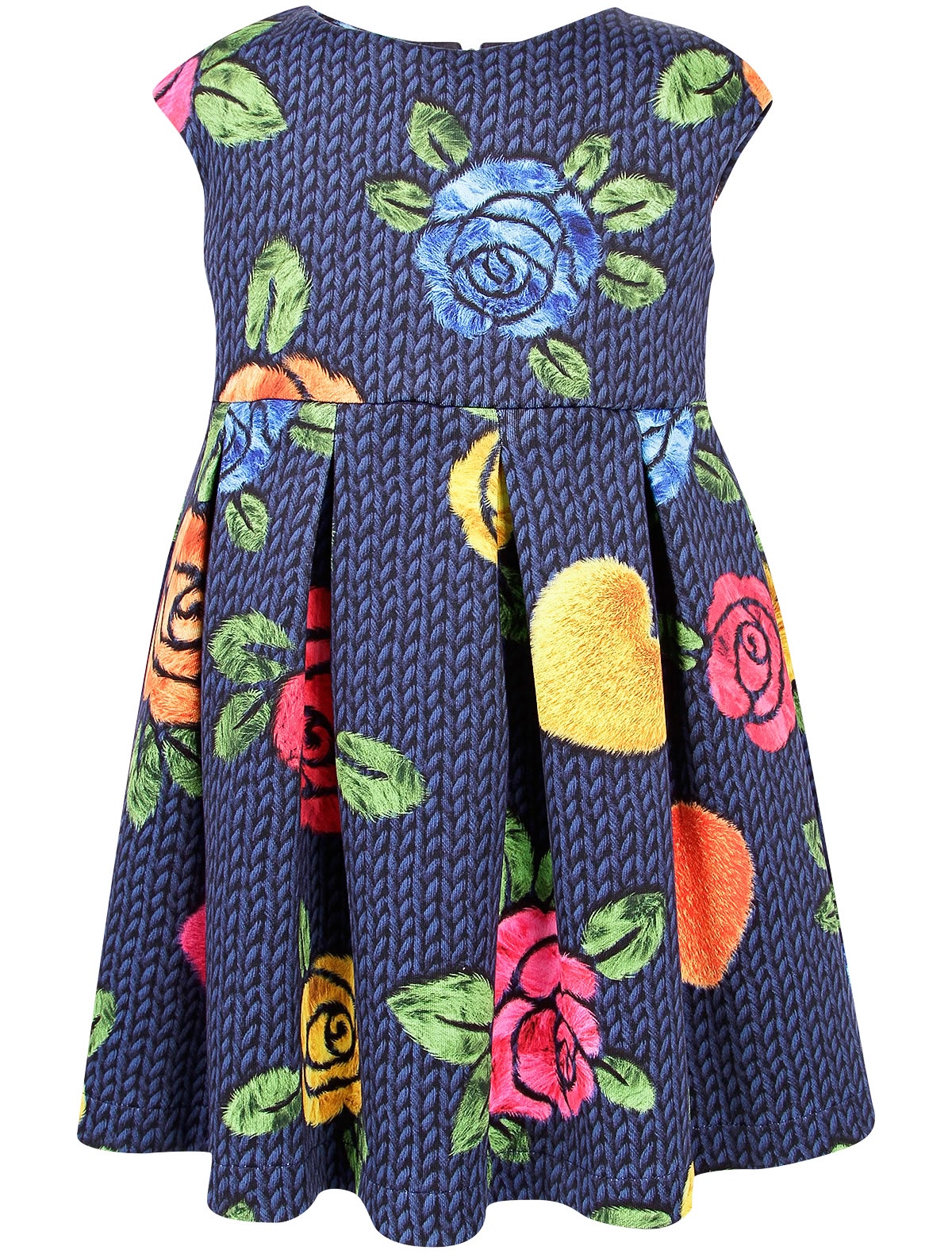 Платье с крупными цветами