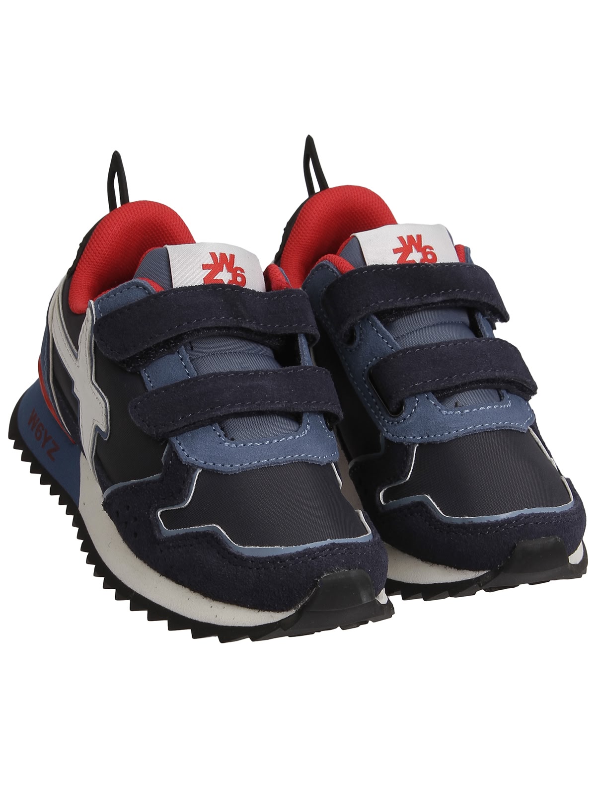 Кроссовки на липучках из комбинированных материалов