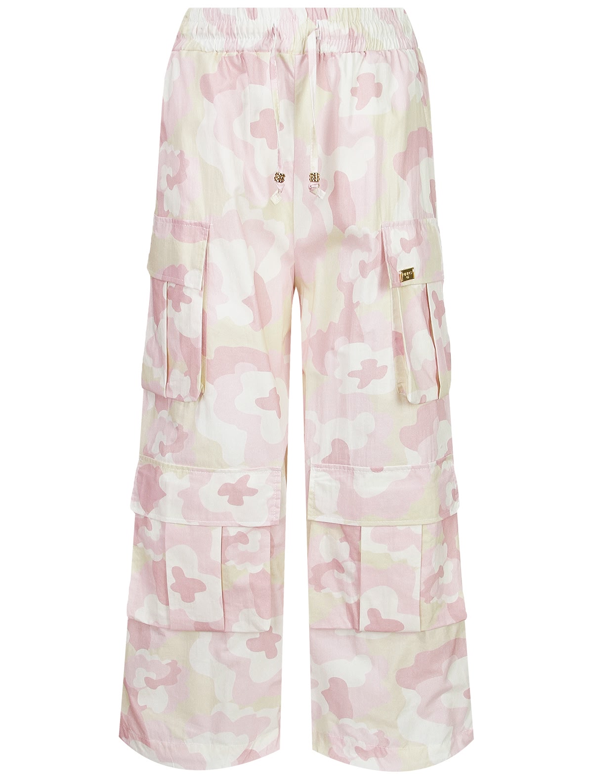 Брюки карго с абстрактным принтом