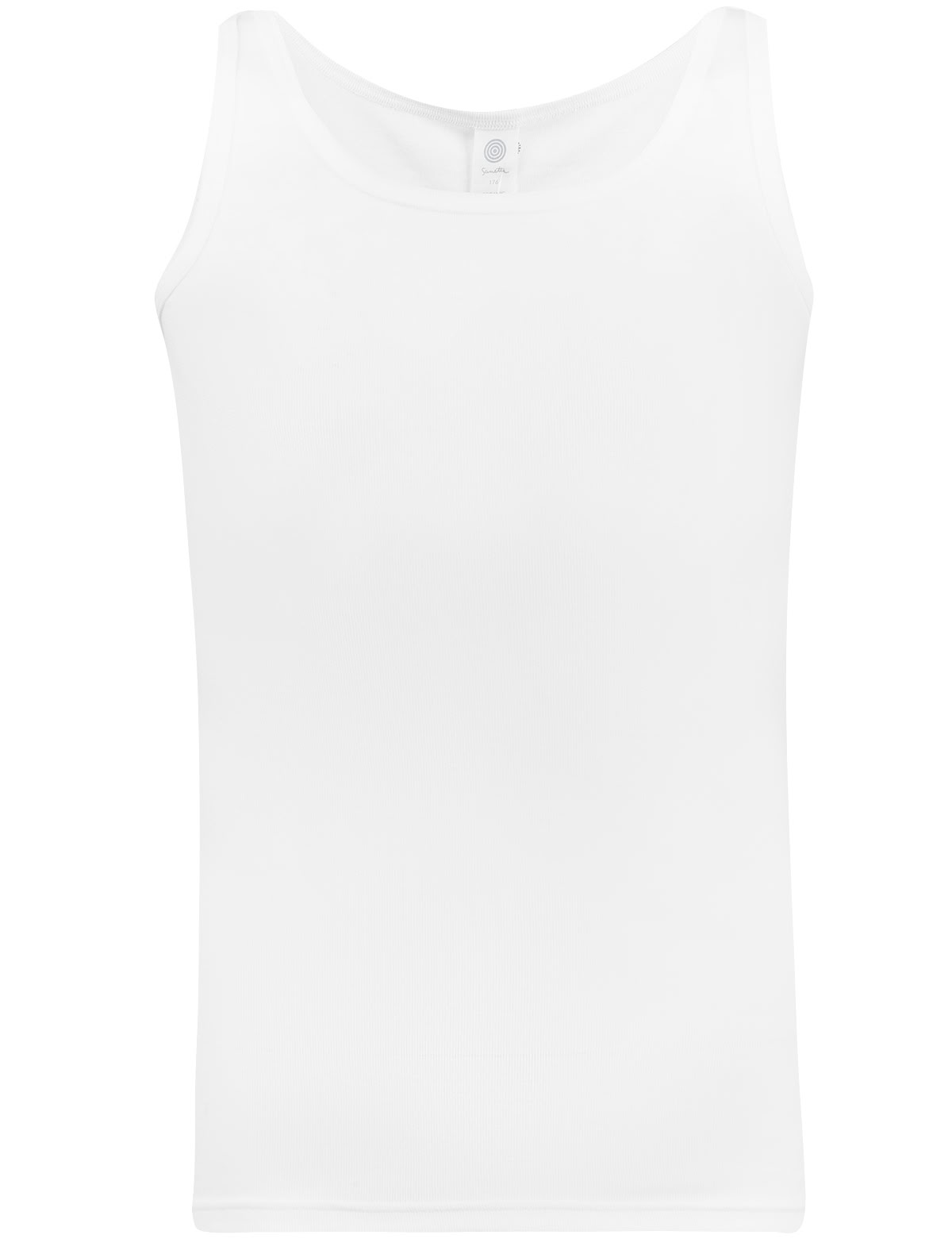 Хлопковая белая майка