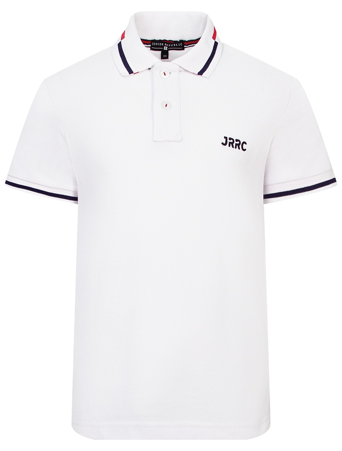 Поло с синей окантовкой