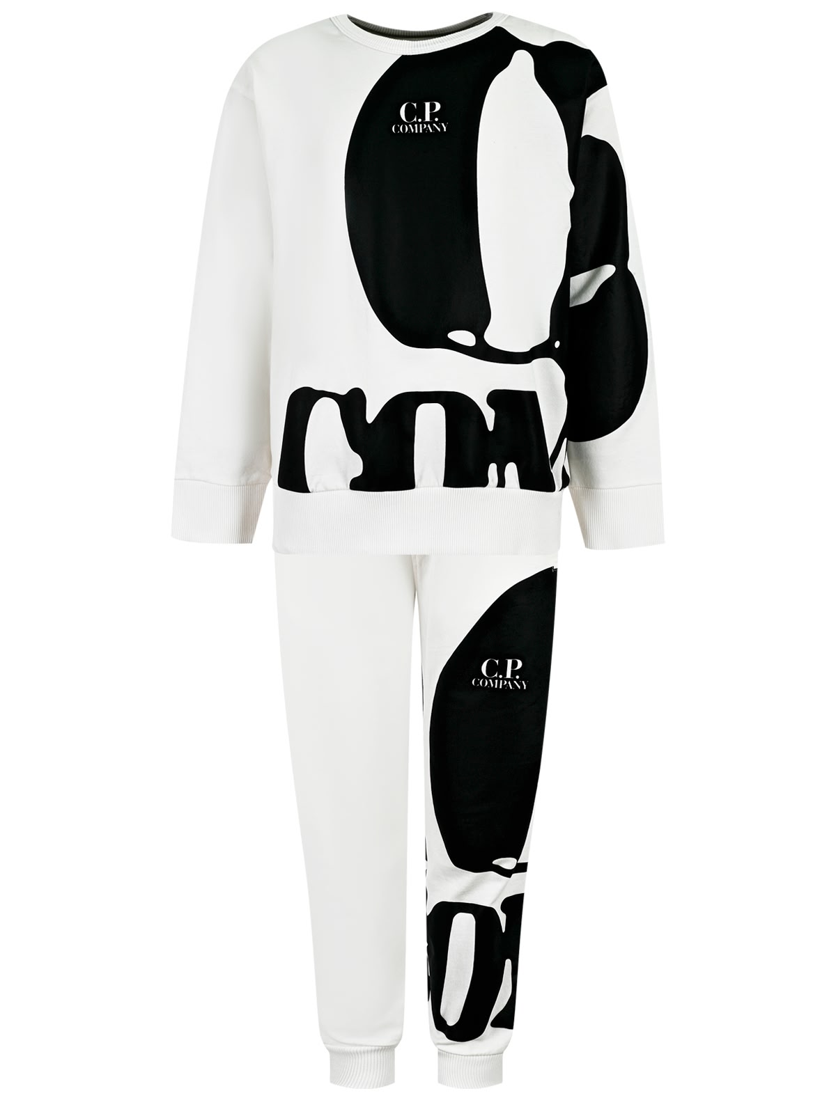 Спортивный костюм с крупным принтом