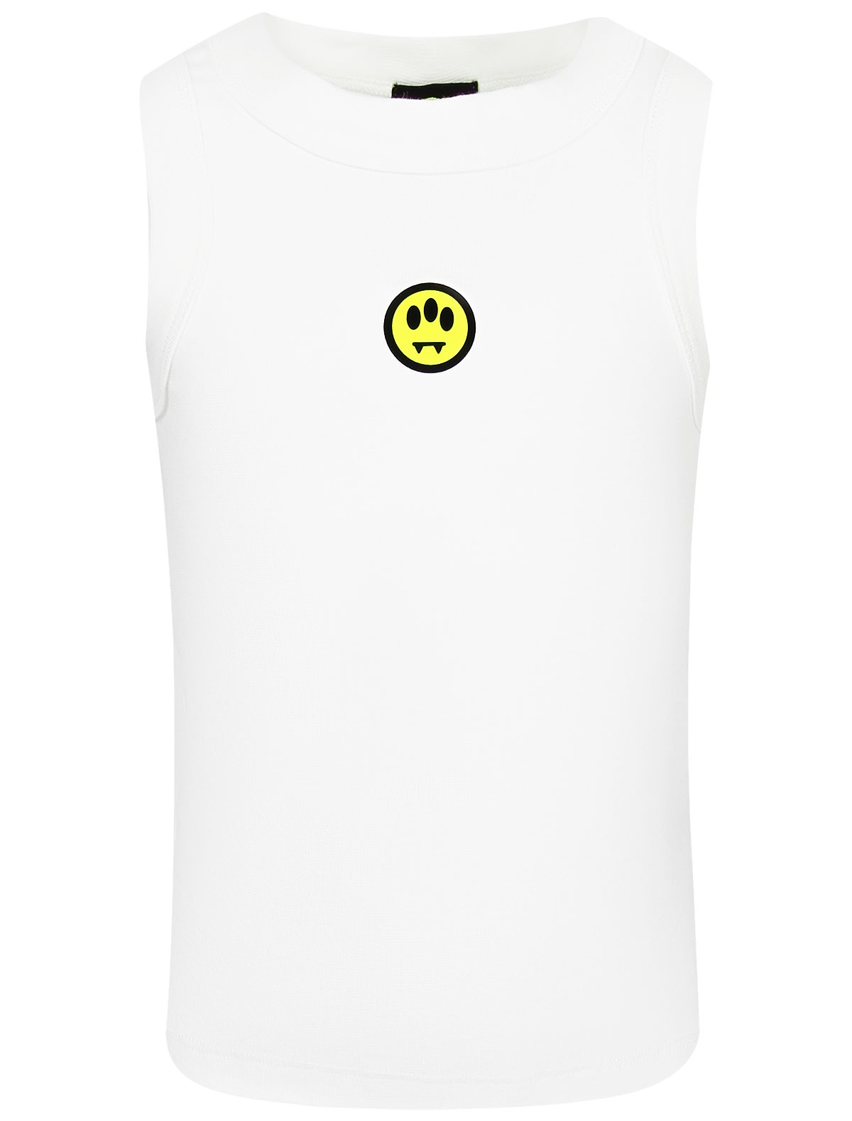 Белый топ с логотипом