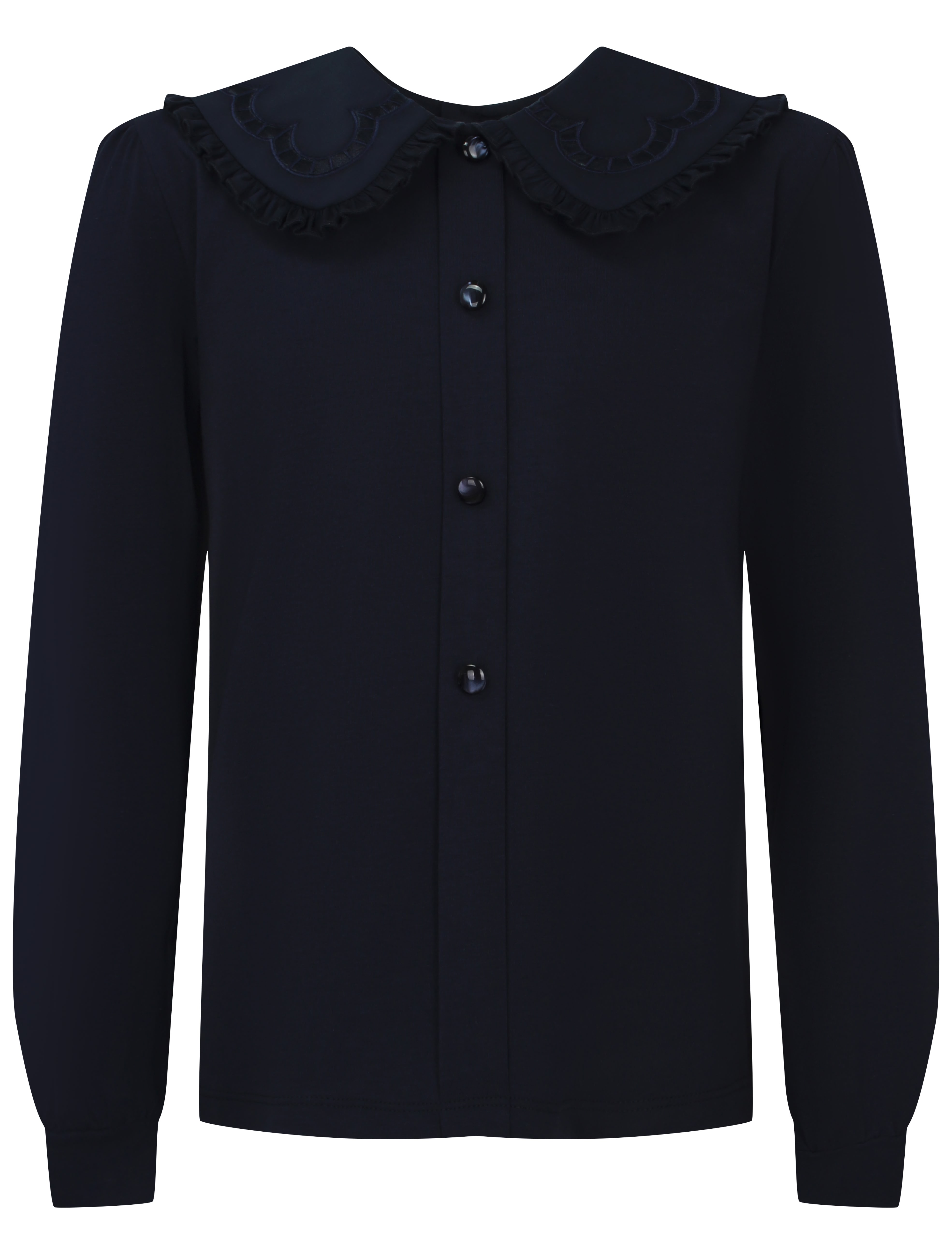 Блуза с отложным воротником