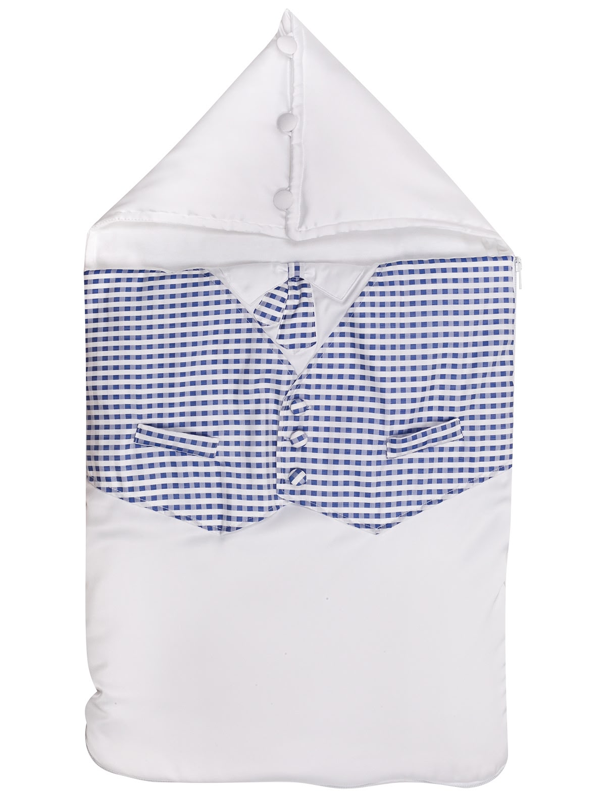 Конверт с имитацией жилета в клетку