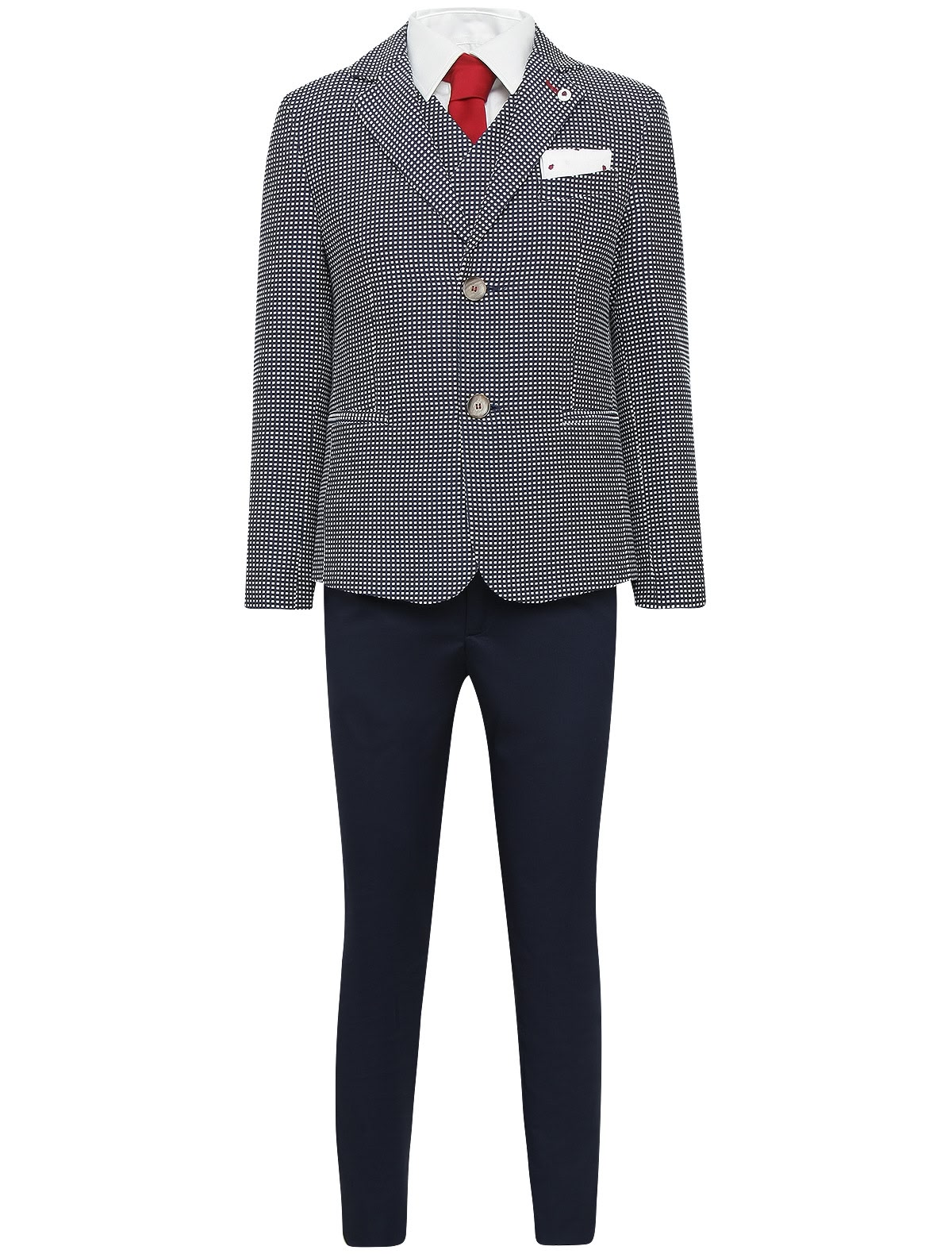 Костюм с жилетом и галстуком