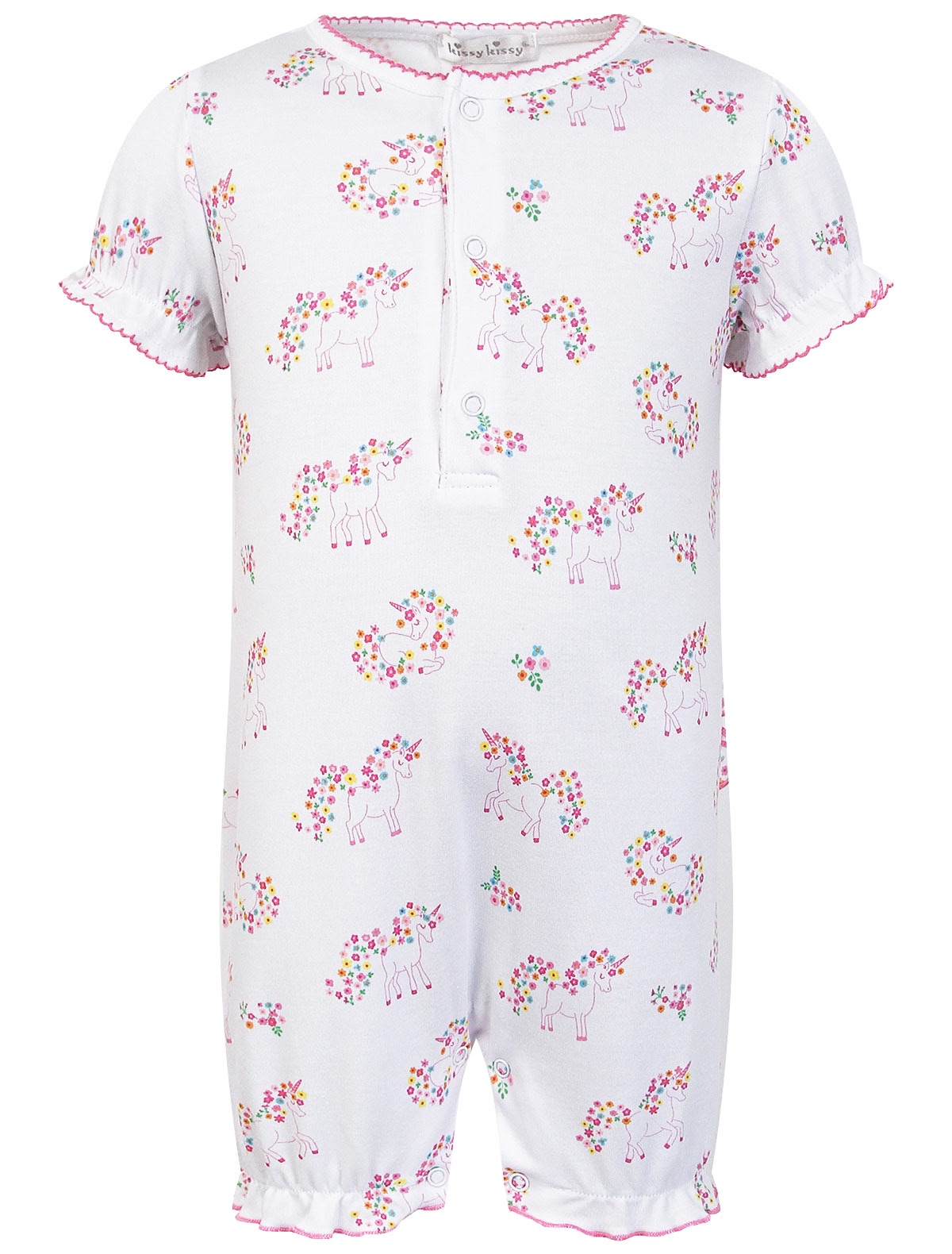 Хлопковый комбинезон с единорогами