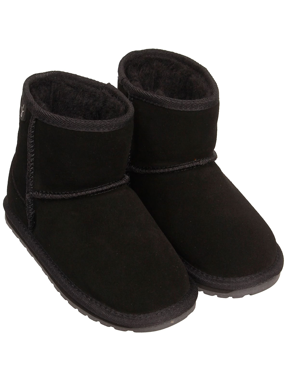 Полусапоги черные с овчиной