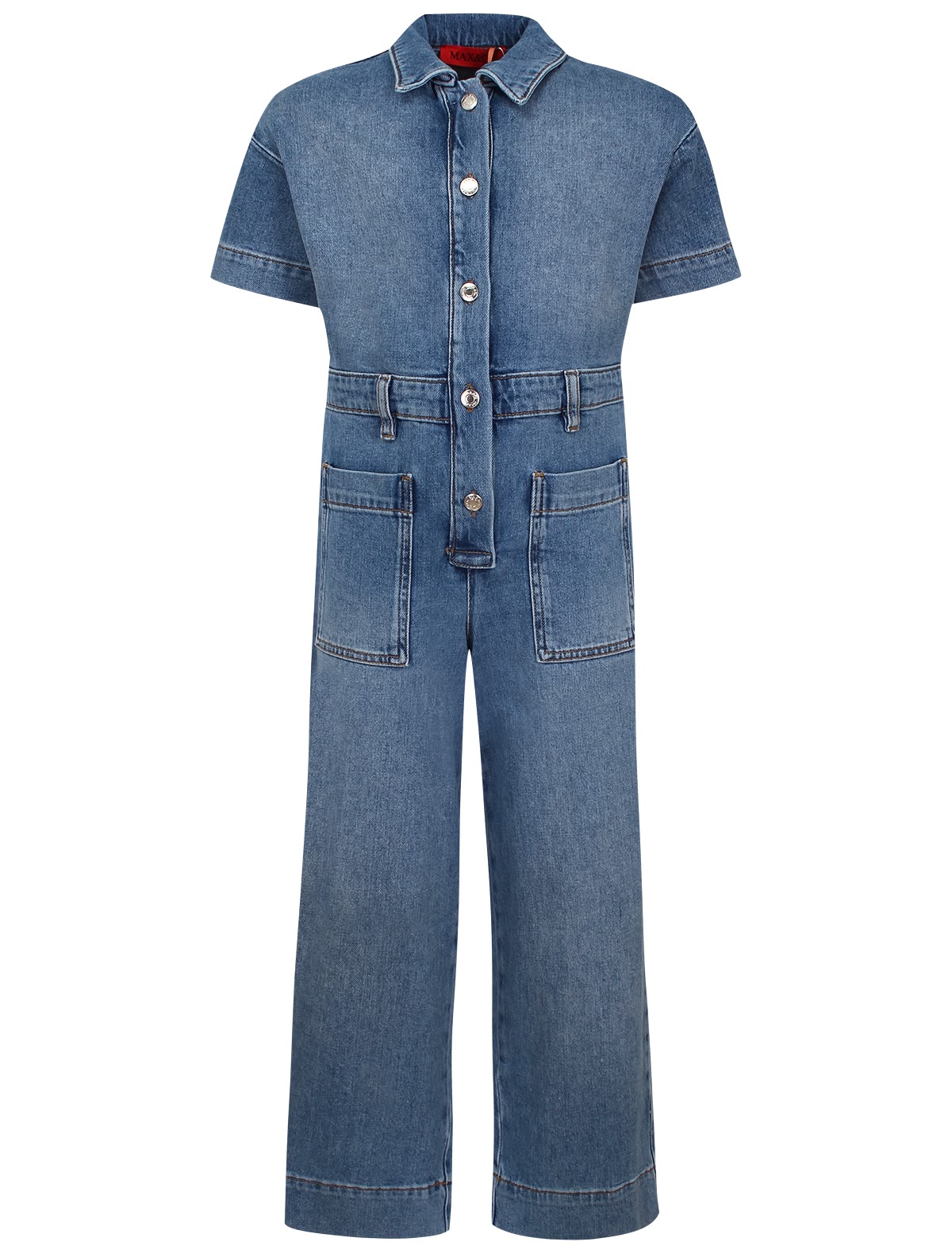 Джинсовый комбинезон на пуговицах