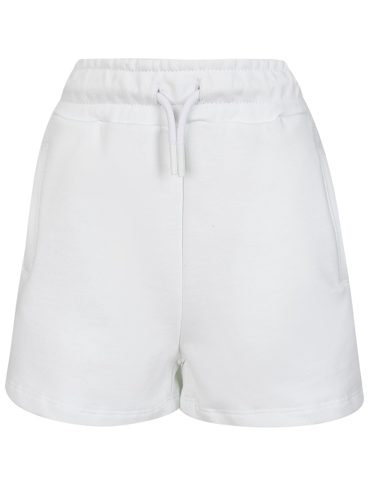 Шорты с логотипом из кристаллов