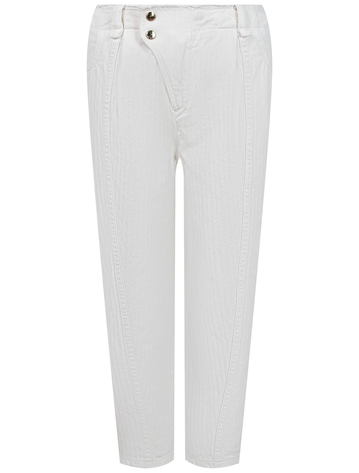 Белые брюки из хлопка