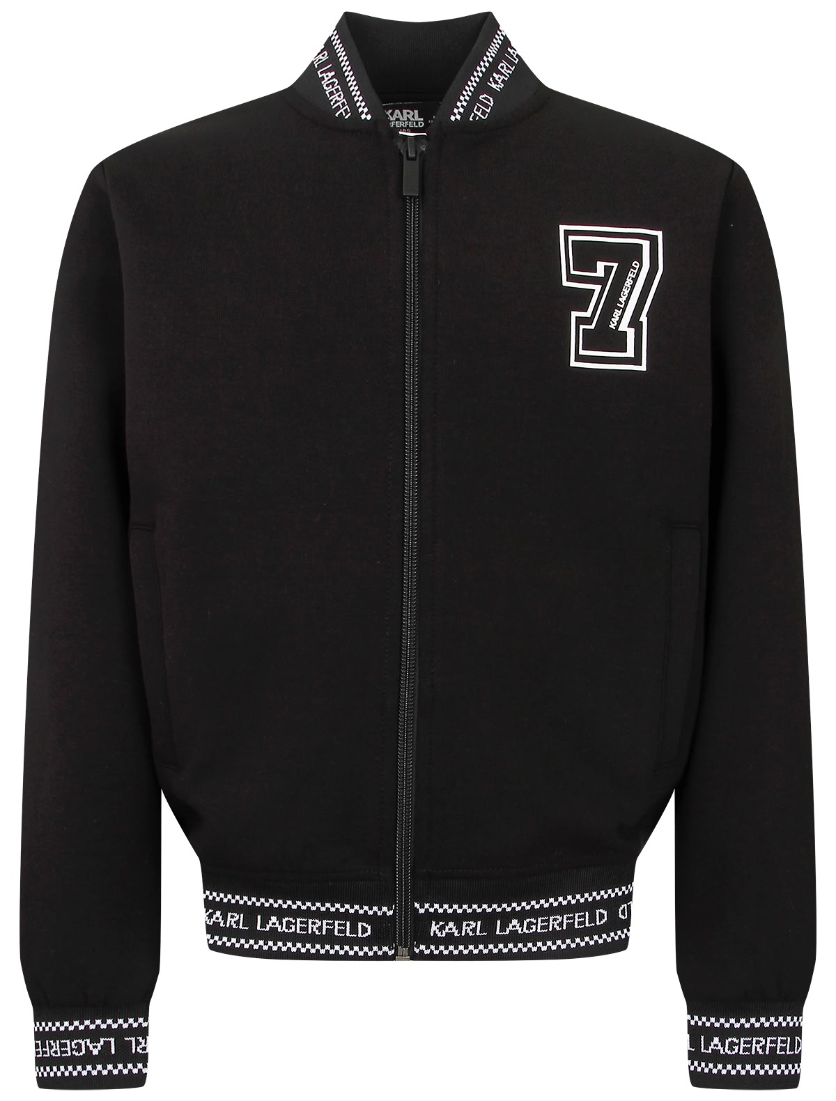 Чёрная толстовка на молнии