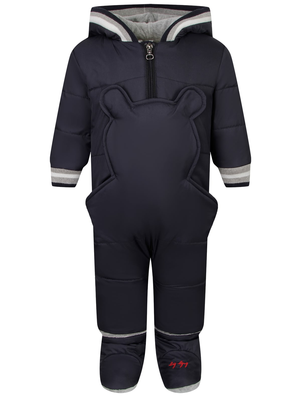Темно-синий утепленный комбинезон