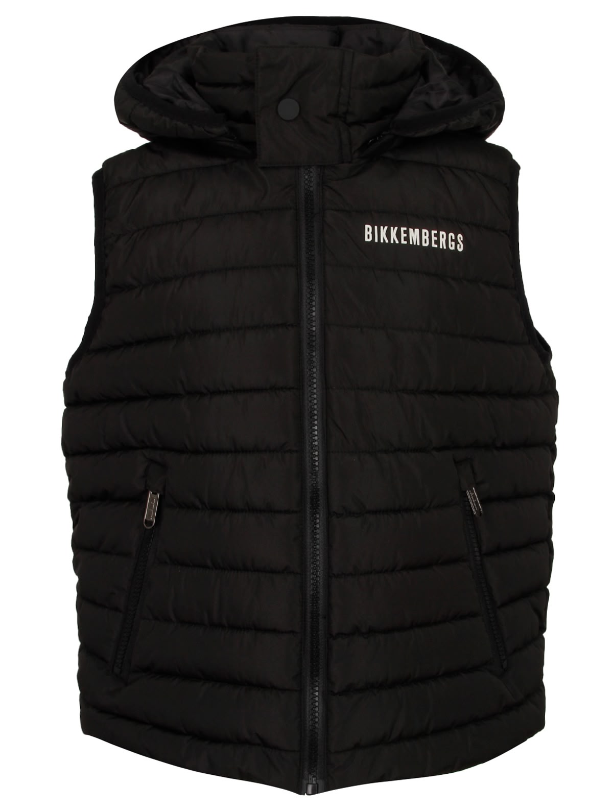 Утепленный жилет с капюшоном