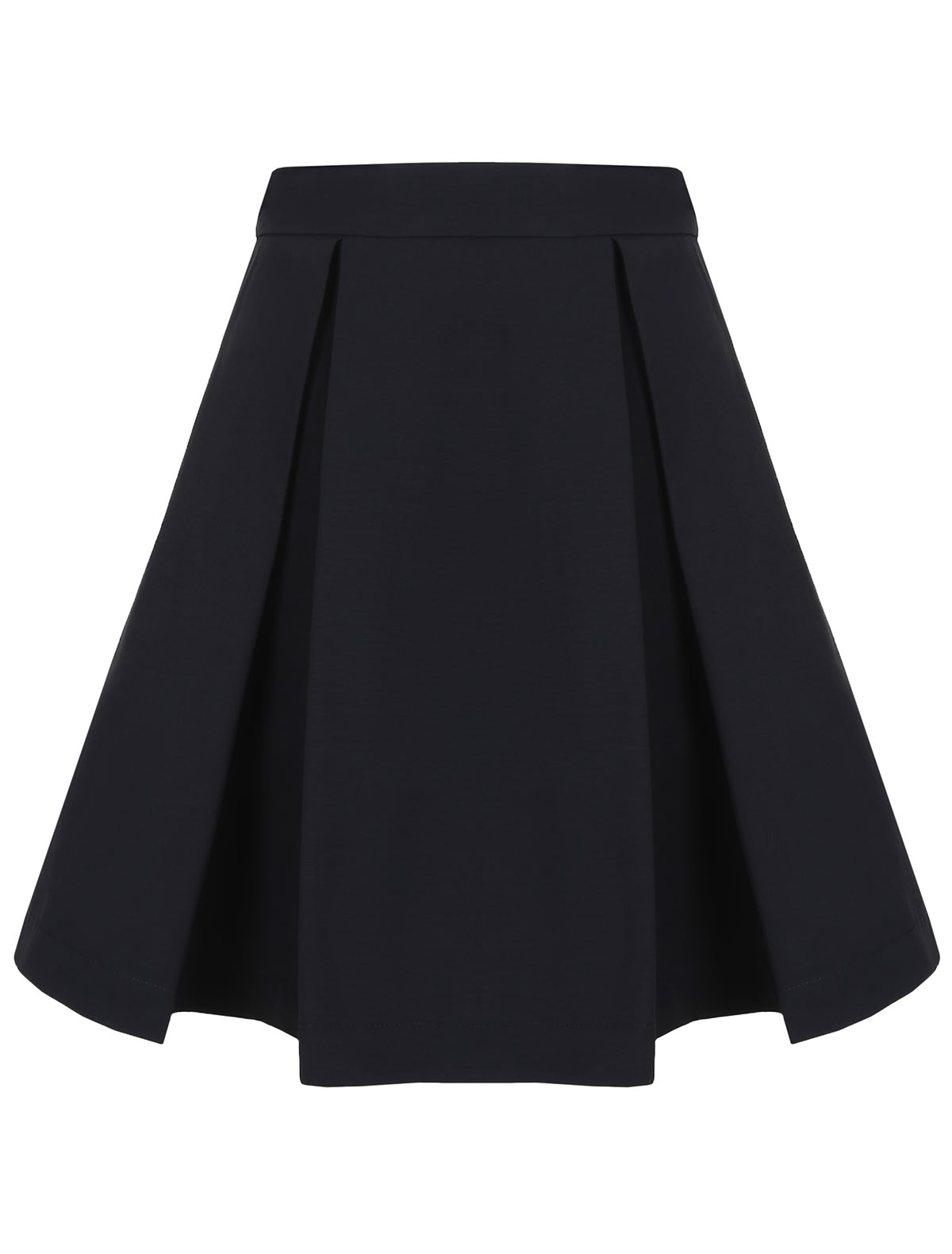 Синяя юбка в крупную складку