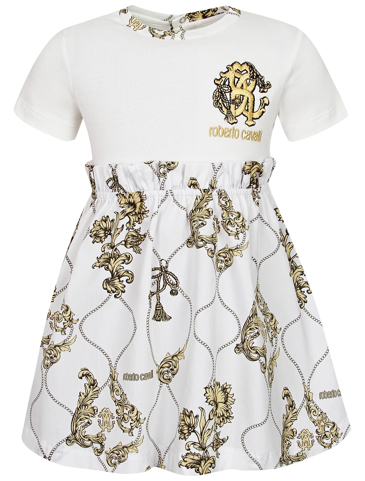 Хлопковое платье с логотипом