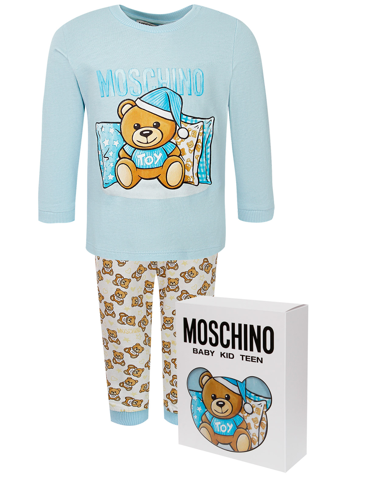 Пижама Moschino голубого цвета
