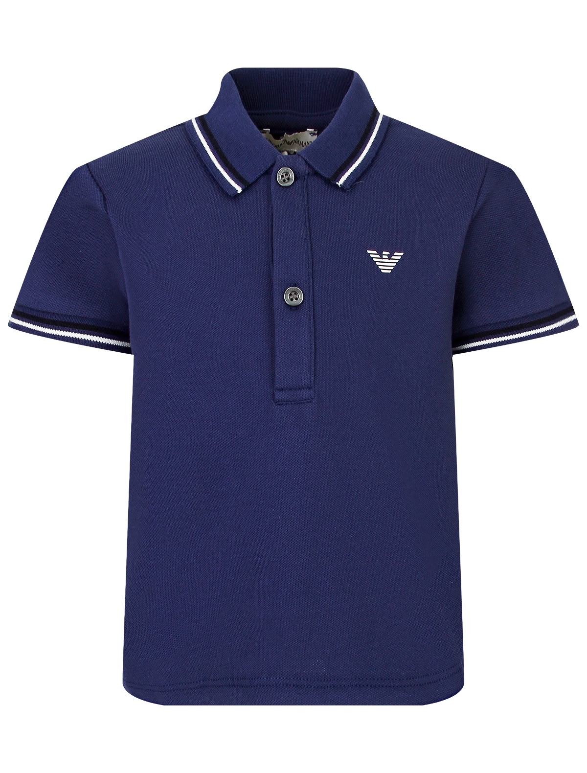 Синее хлопковое поло