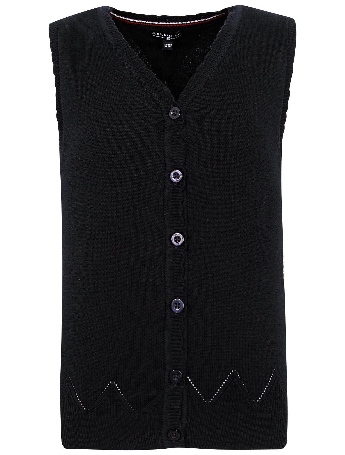 Тёмно-синий жилет на пуговицах