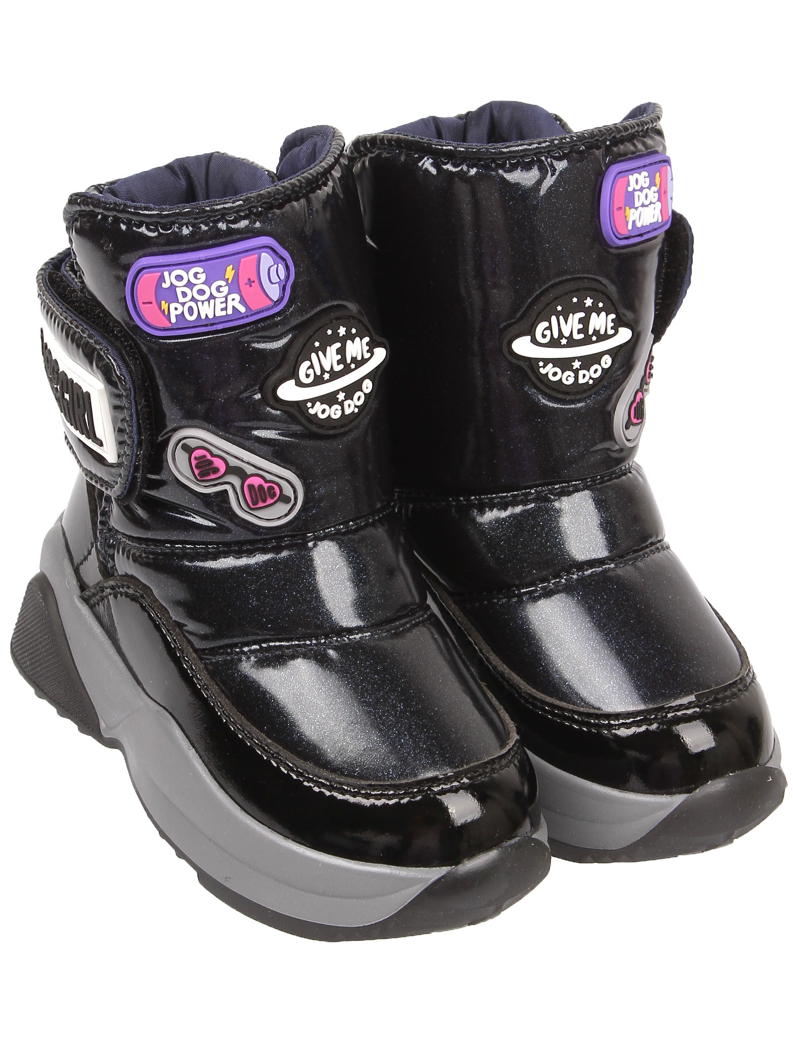 Блестящие дутики с патчами