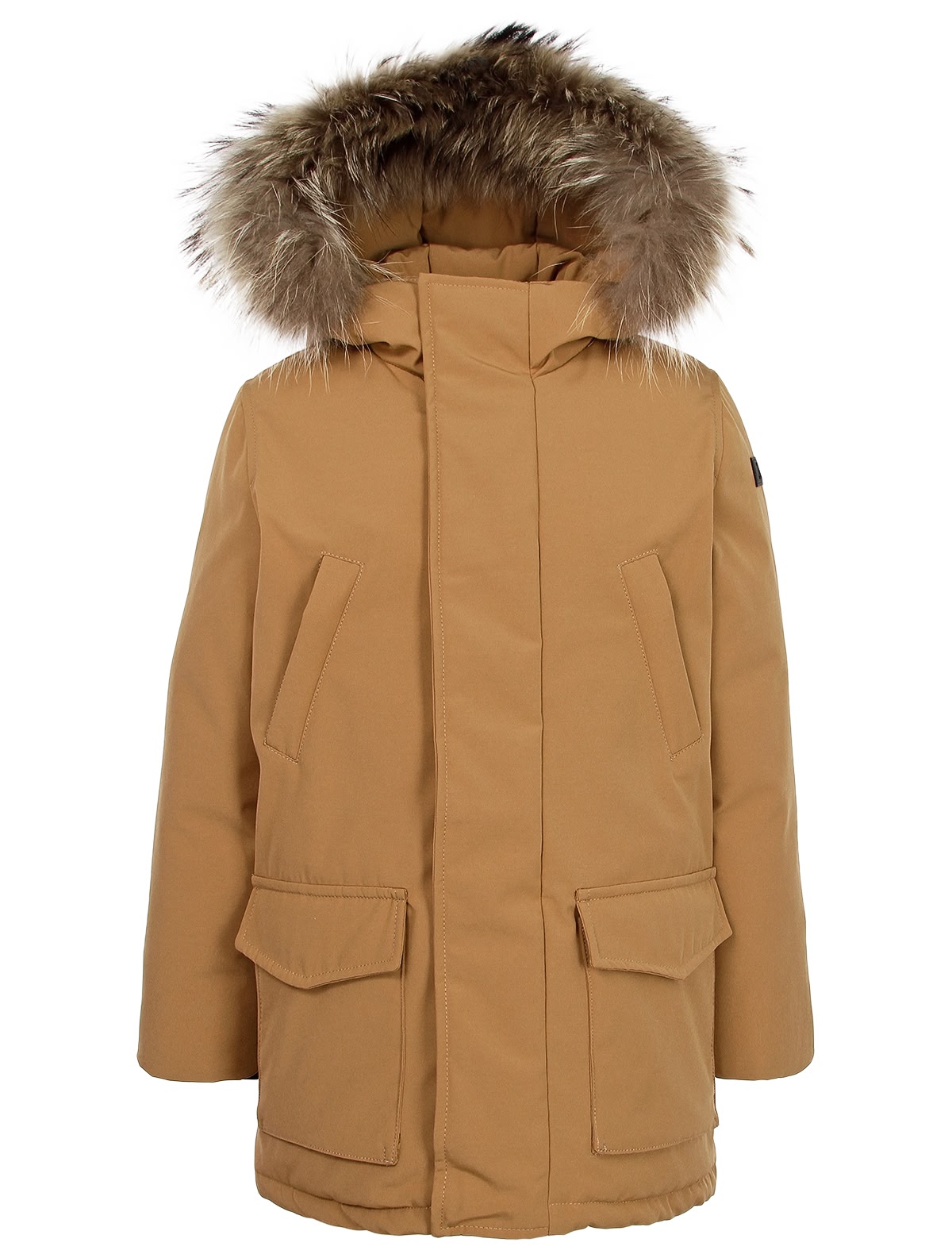 Парка бежевого цвета