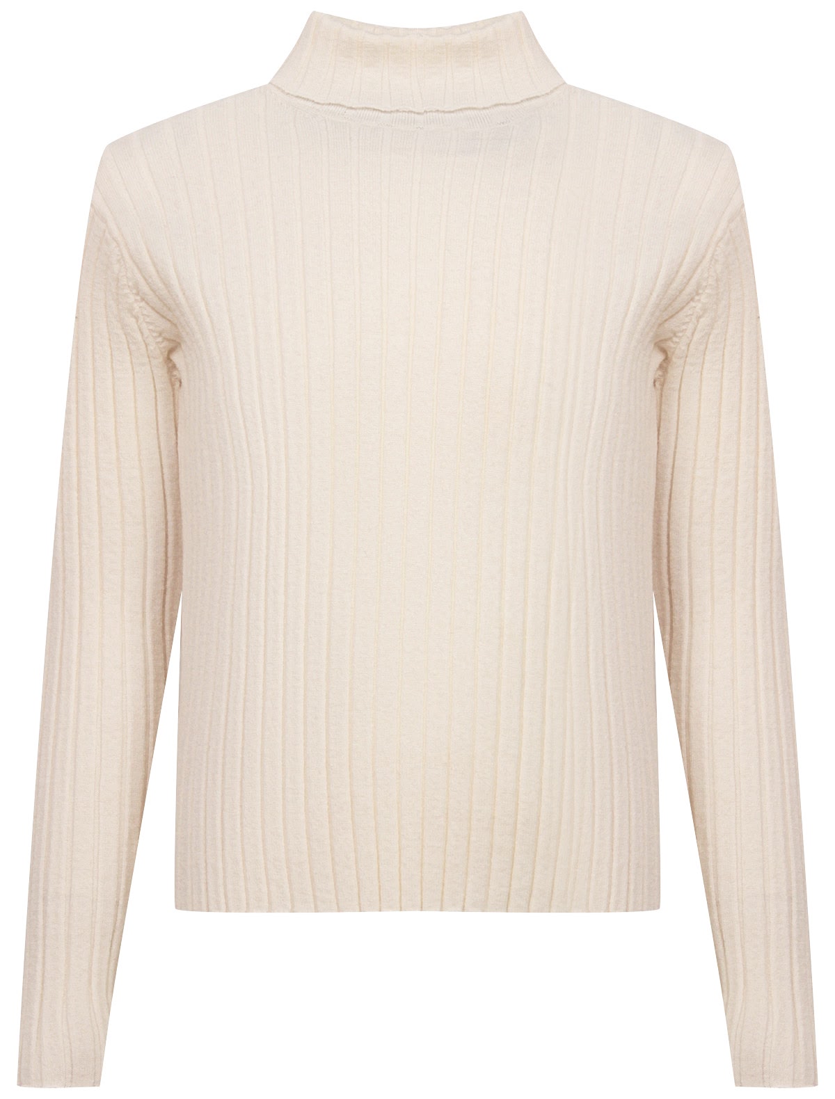 кремовый Джемпер в рубчик