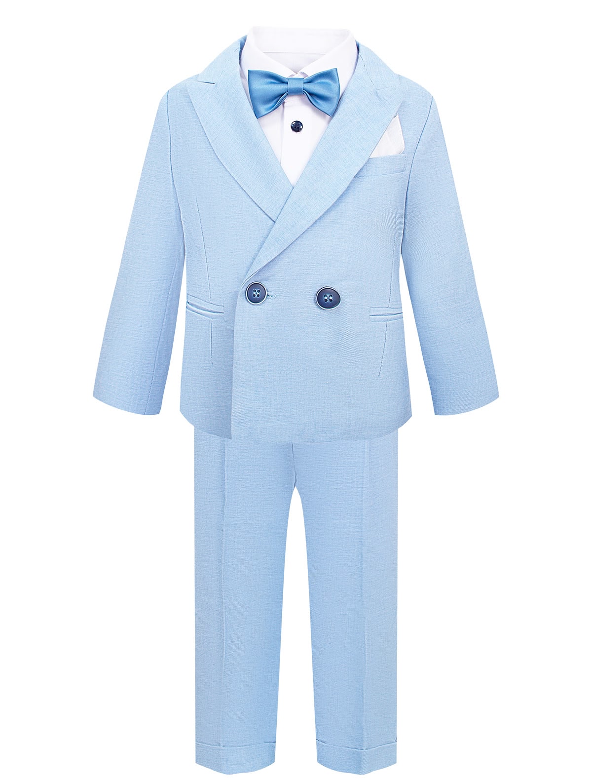 Костюм голубого цвета