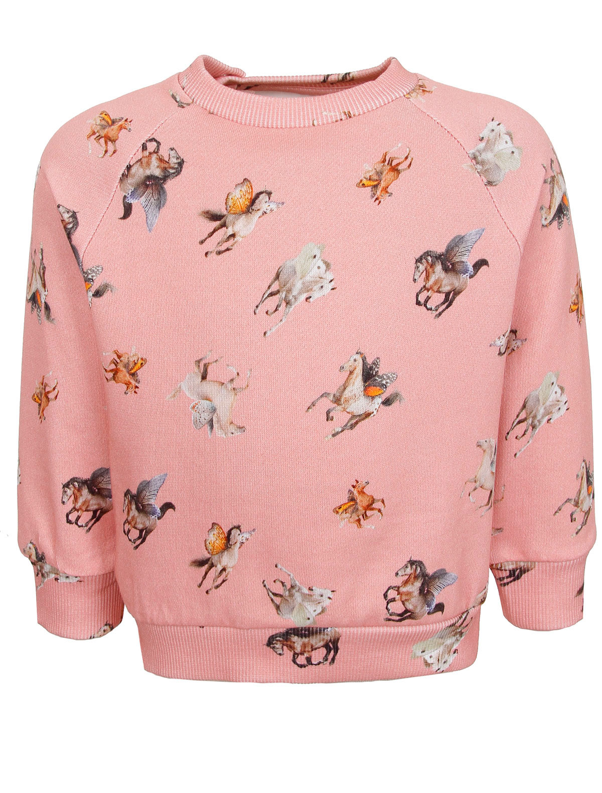 Розовый свитшот с лошадками